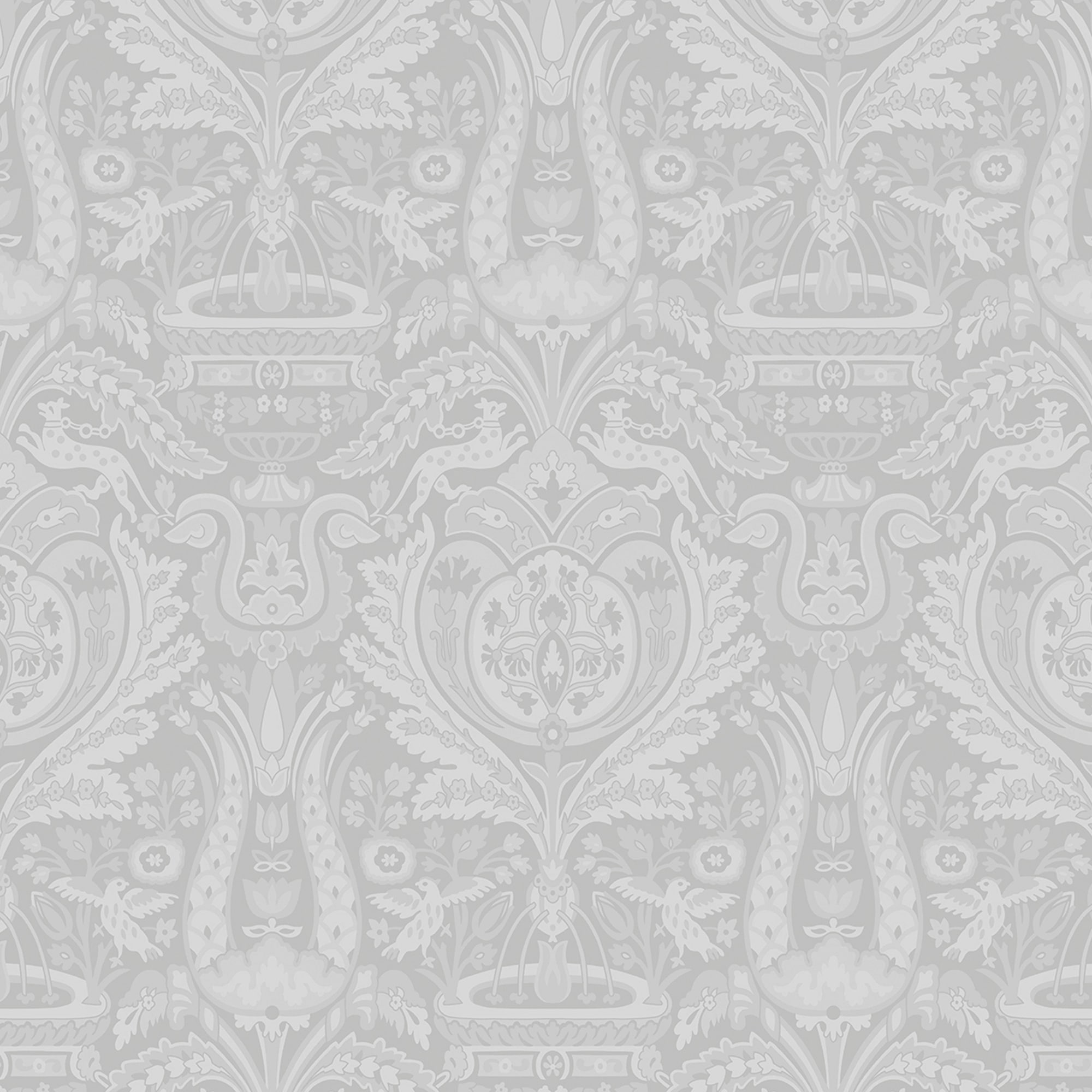 Laura Ashley Vliestapete "Heraldic Damask" Gemustert Fsc Zertifiziert, Mit Lebhaftem Druck, 10 Meter Länge