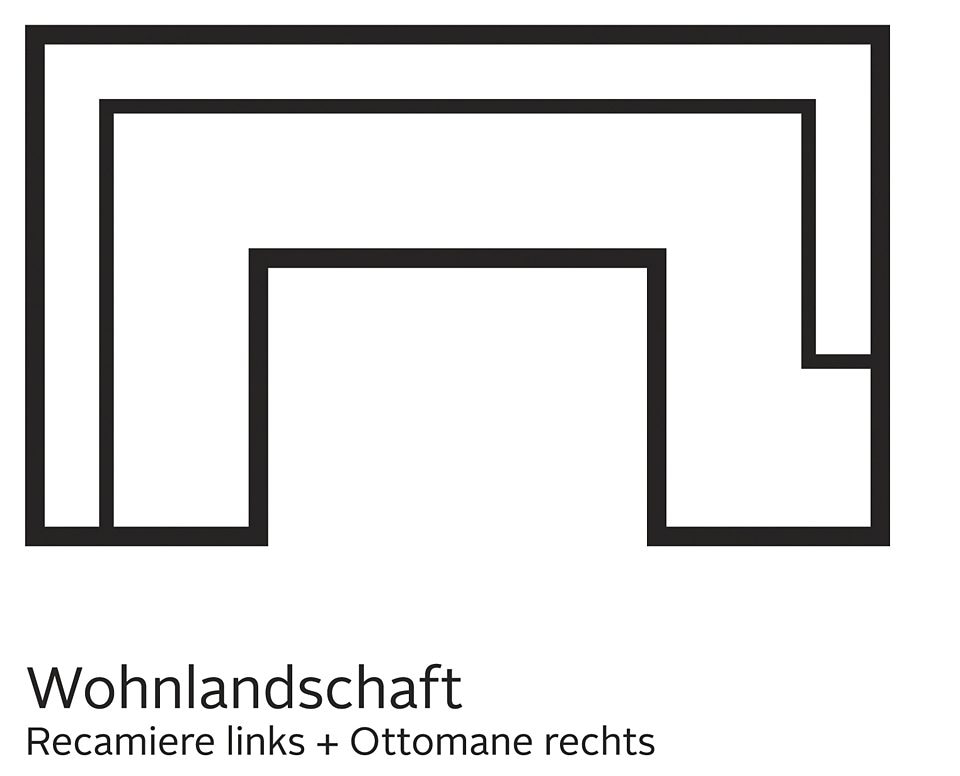 TRENDMANUFAKTUR Wohnlandschaft »Indie, U-Form«, wahlweise mit Bettfunktion