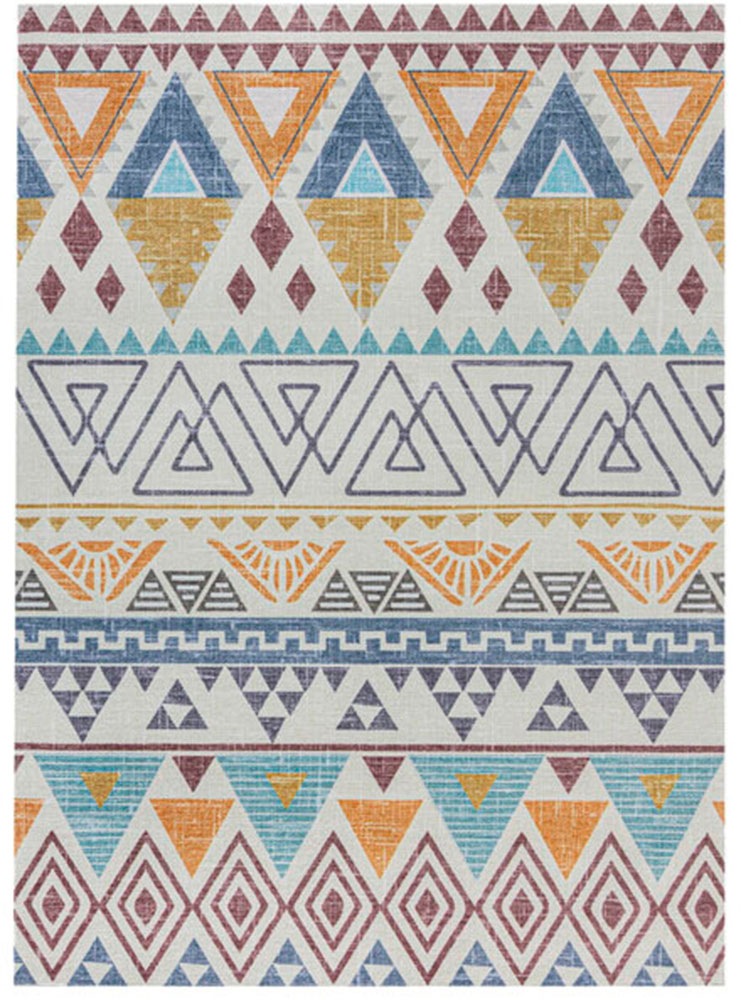 FLAIR RUGS Teppich "Lyle Aztec" rechteckig 8 mm Höhe Lawson Kilim Washbarer günstig online kaufen
