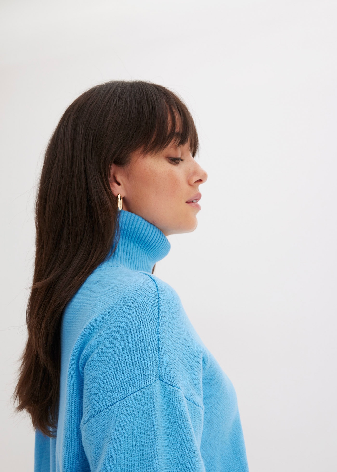 bonprix Strickpullover »Gerippter Pullover aus reiner Baumwolle«, Gerippter Pullover aus reiner Baumwolle
