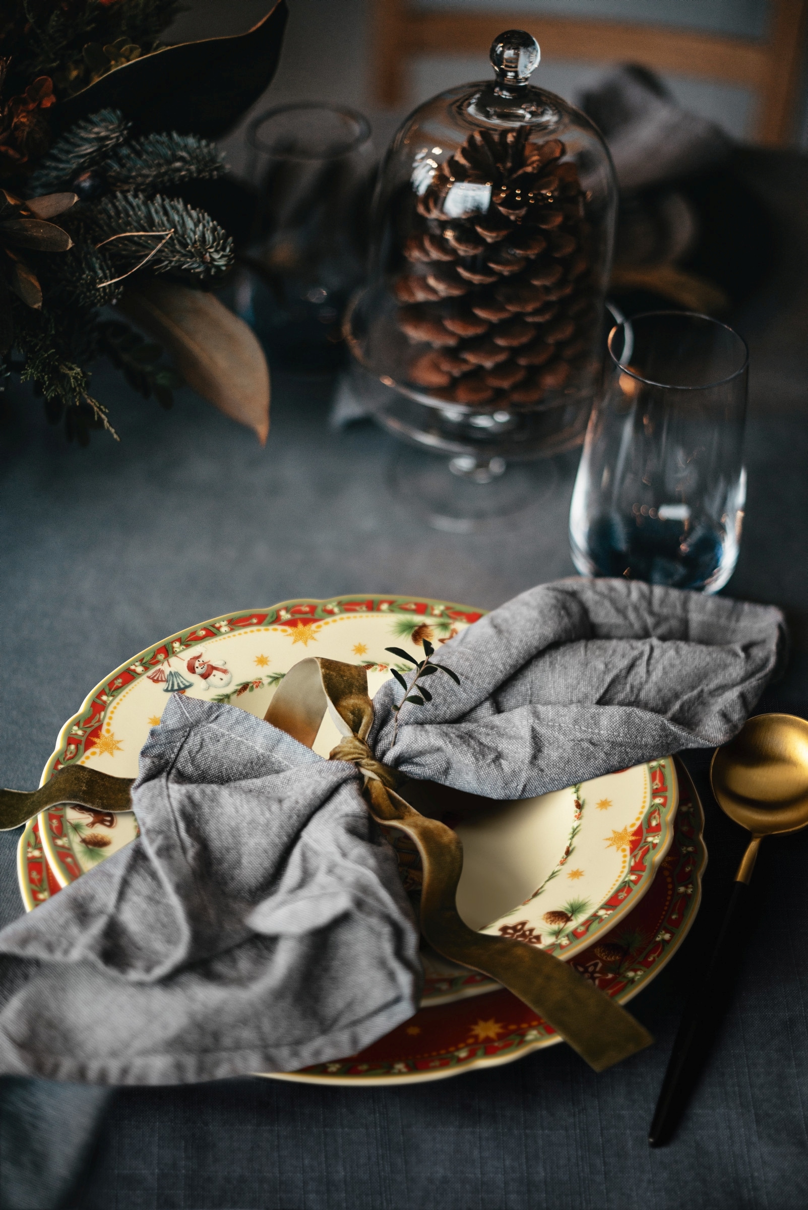 Seltmann Weiden Suppenteller »Marieluise - Weihnachtsnostalgie«, (1 St.), Teller rund 23 cm