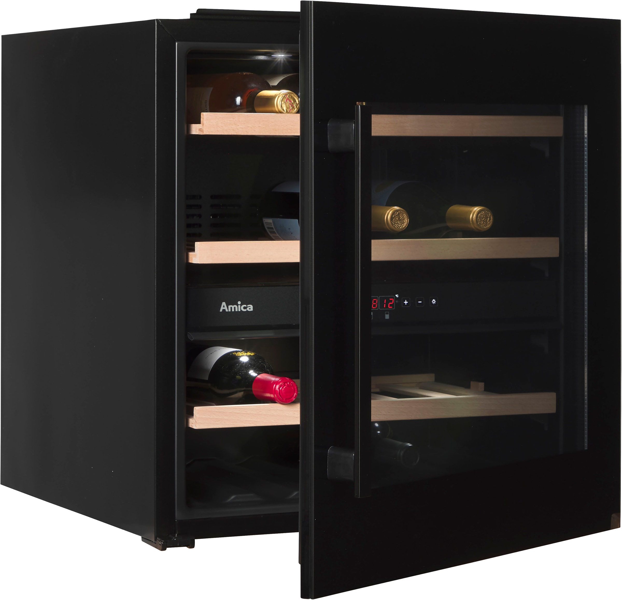 Amica Einbauweinkühlschrank "WCB2K60B36.1 / WK 341 212 S" für 37 Stk. Stand günstig online kaufen