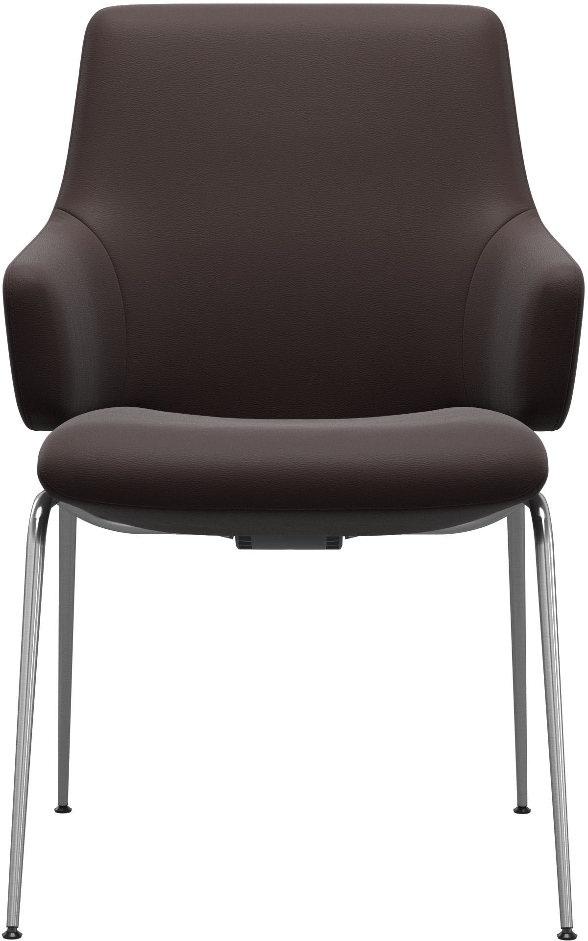 Stressless® Polsterstuhl »Laurel«, Leder PALOMA, Low Back mit Armlehne, Größe L, mit Beinen aus Stahl in Chrom glänzend
