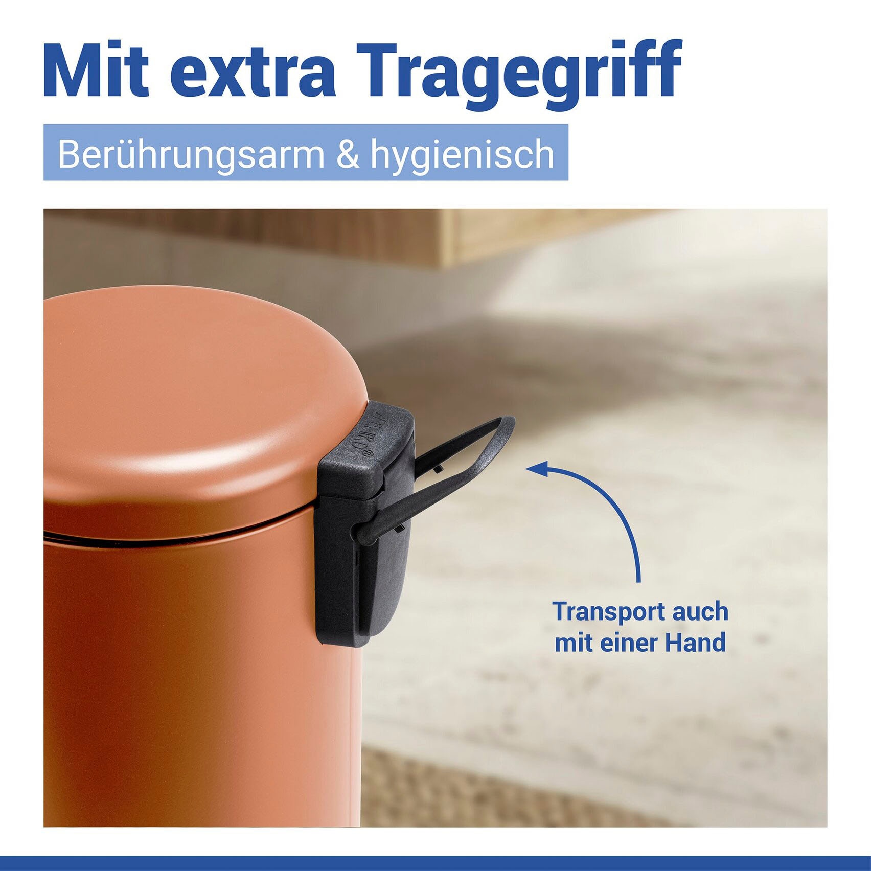 WENKO Kosmetikeimer »Leman« 3 Liter, BxTxH: 17x22,5x25 cm