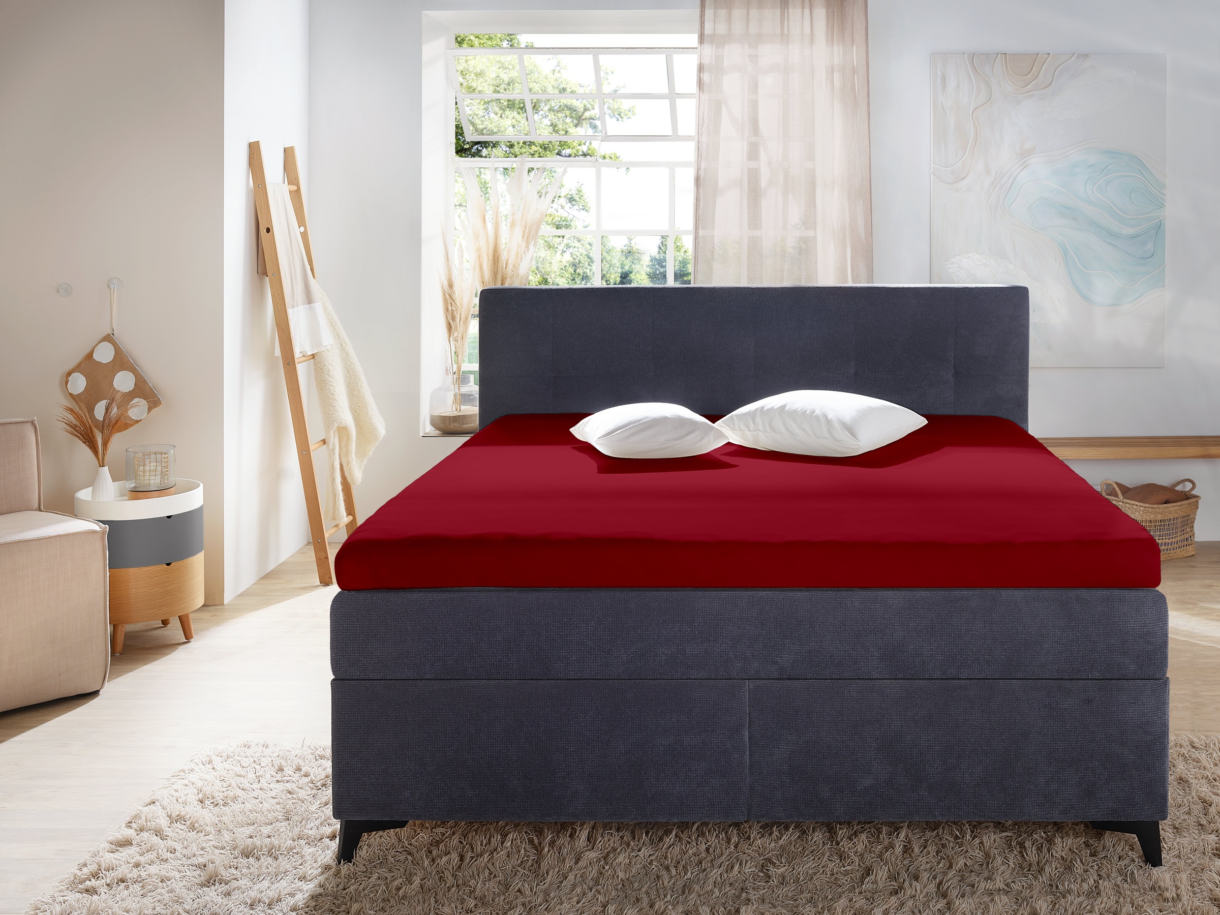 Primera Spannbettlaken "Elasthan-Feinjersey Topper" Aus 95% gekämmter Baumw günstig online kaufen