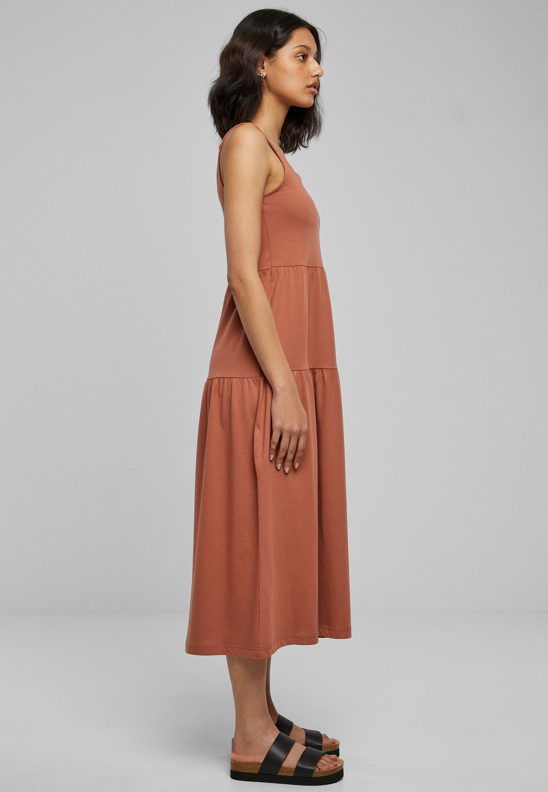 URBAN CLASSICS Shirtkleid »Urban Classics Damen Ladies 7/8 Length Valance Summer Dress«, (1 tlg.)