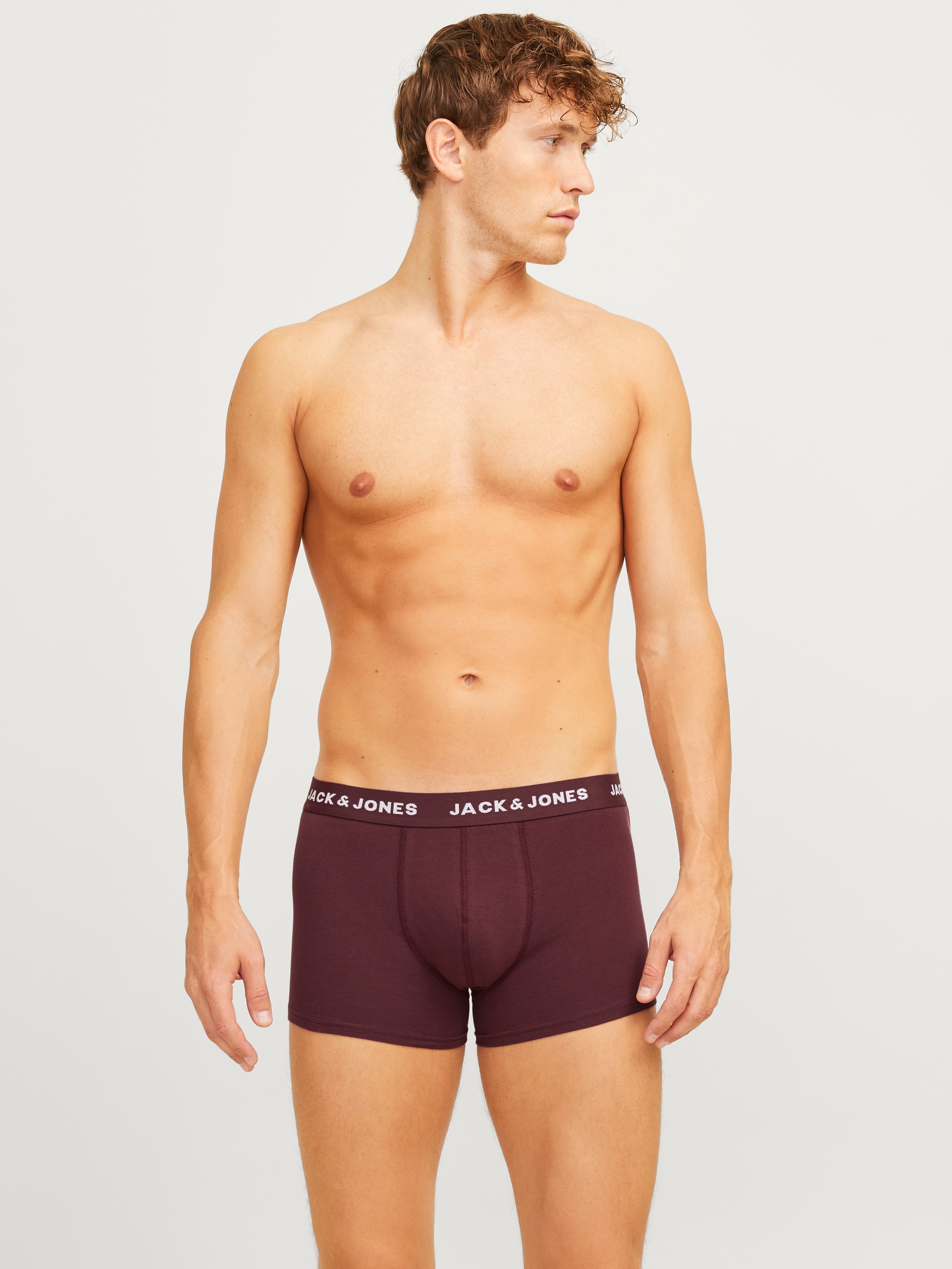 Jack & Jones Trunk »JACTEO – Elastische Boxershorts mit Stretch und Bund« Packung, 5 Stk. tlg., bedruckt, modisch, regular fit, Jersey