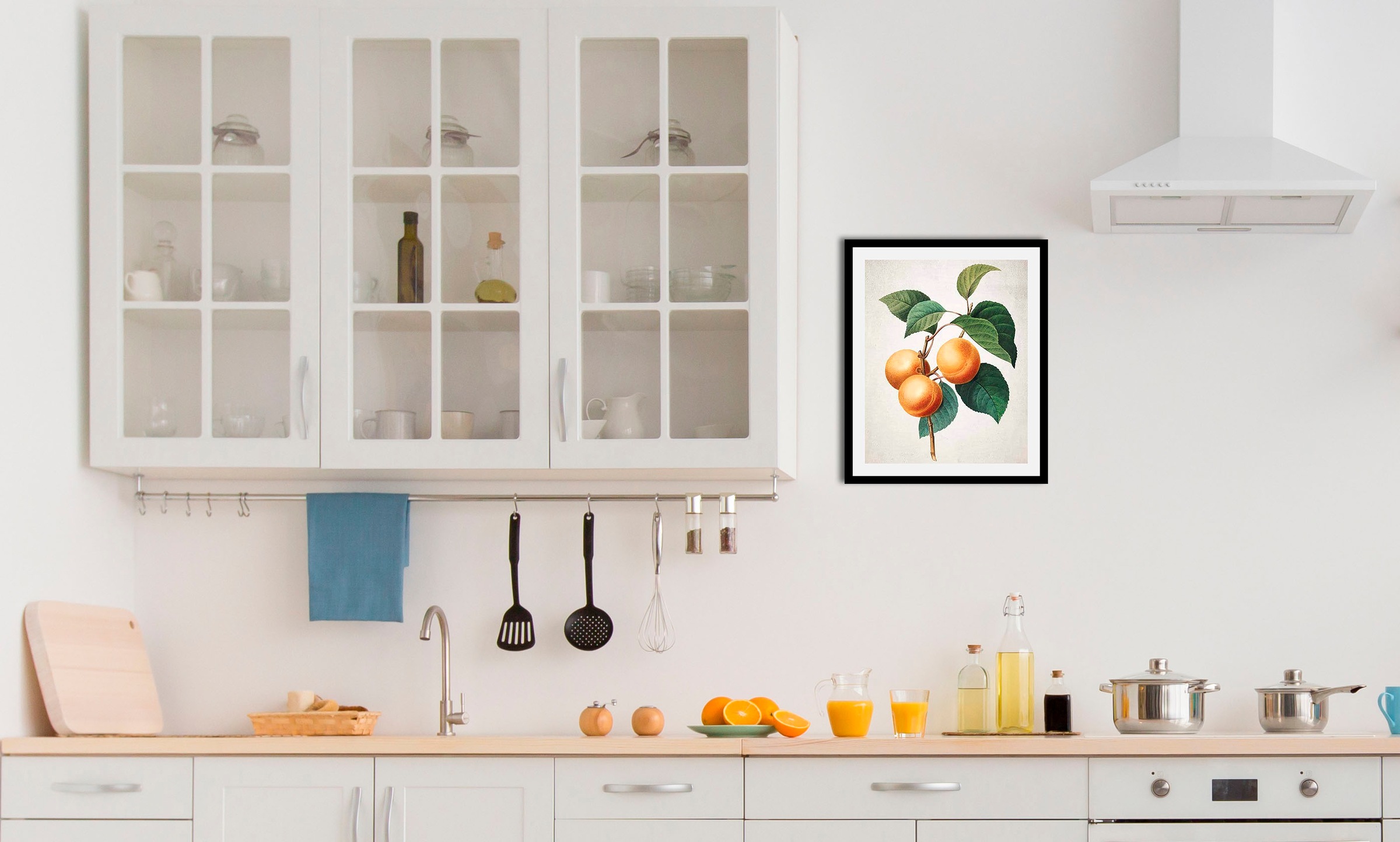 queence Bild "Orangenzweig", Obst-Obst Bilder-Essen-Lebensmittel-Kunst-Ital günstig online kaufen