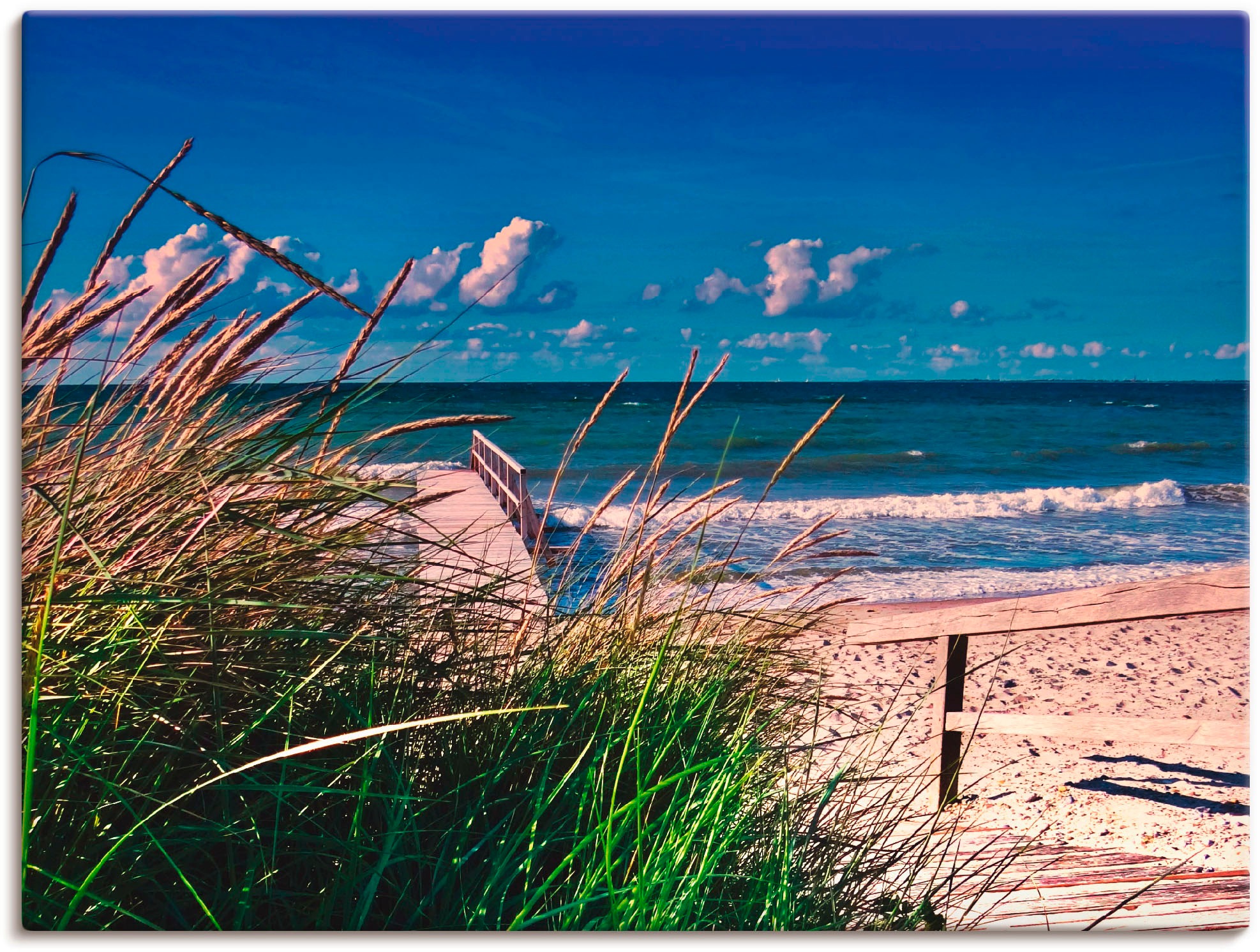 Wandbild »Ostsee Wandaufkleber Strand, bestellen St.), versch. BAUR Leinwandbild, Impression (1 | Größen in Alubild, Artland Poster als oder Heiligenhafen«,