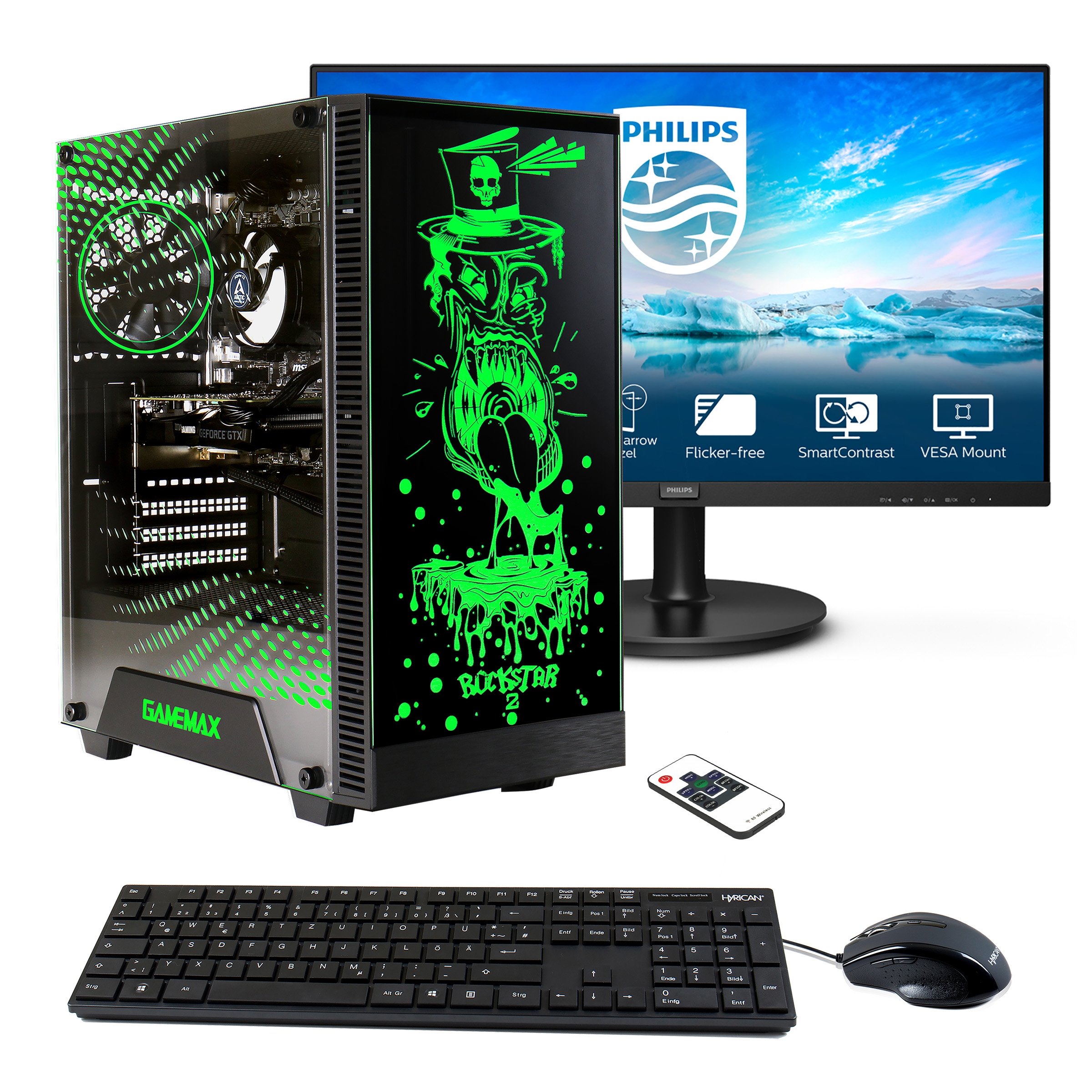 PC-Komplettsystem »Multimedia Rockstar SET02161«, Windows 11, inklusive 27" Monitor...