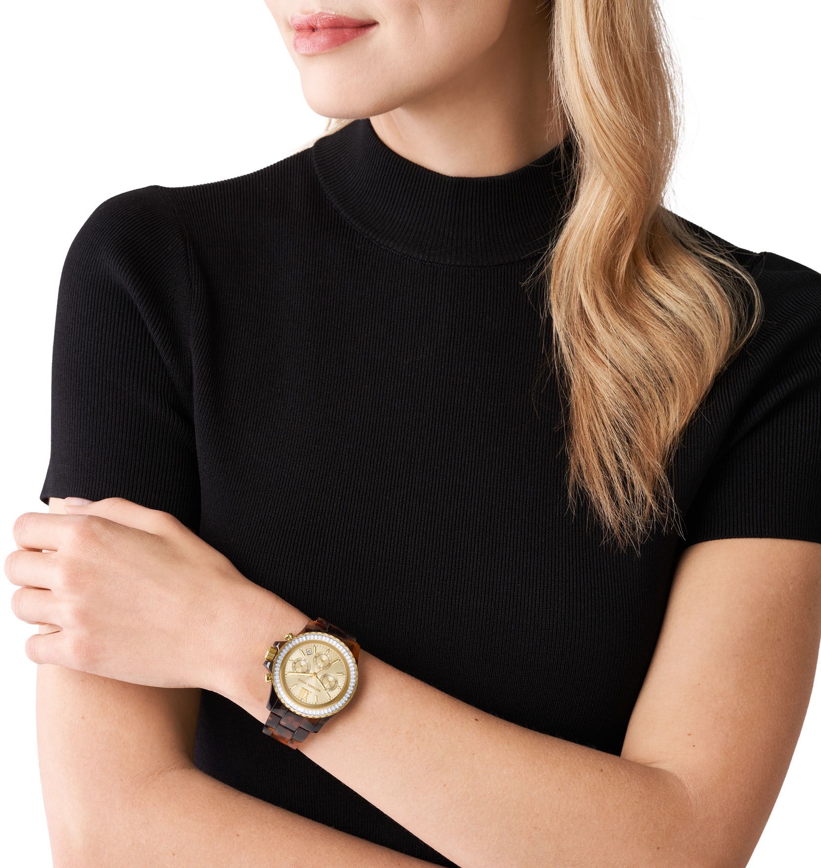 MICHAEL KORS Chronograph »EVEREST«, Quarzuhr, Armbanduhr, Damenuhr, Stoppfunktion, Datum, analog