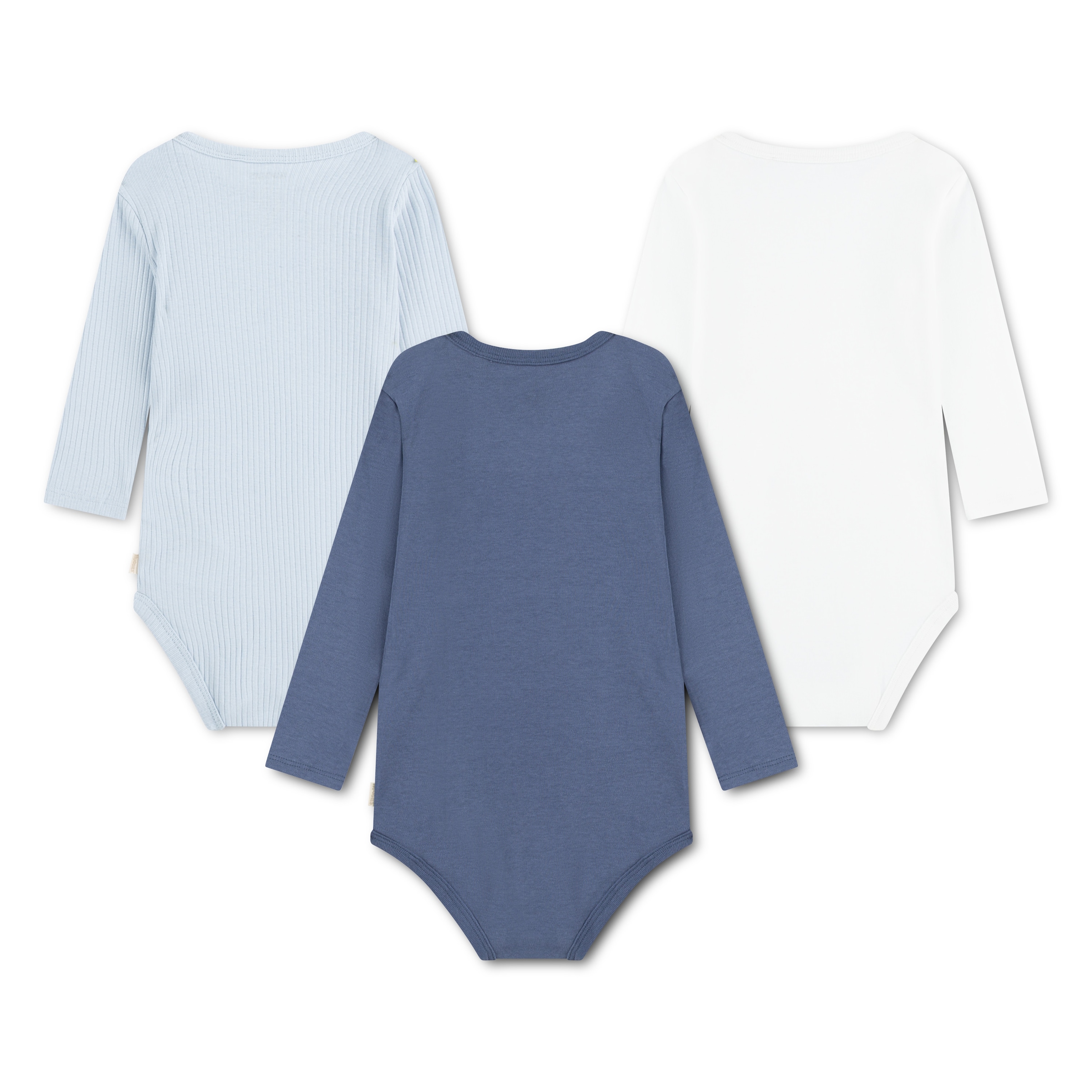 HUGGIES babywear Langarmbody »HUGB 3PK BODYSUIT« Packung, 3 Stk. 3er-Pack, in Ripp-Optik