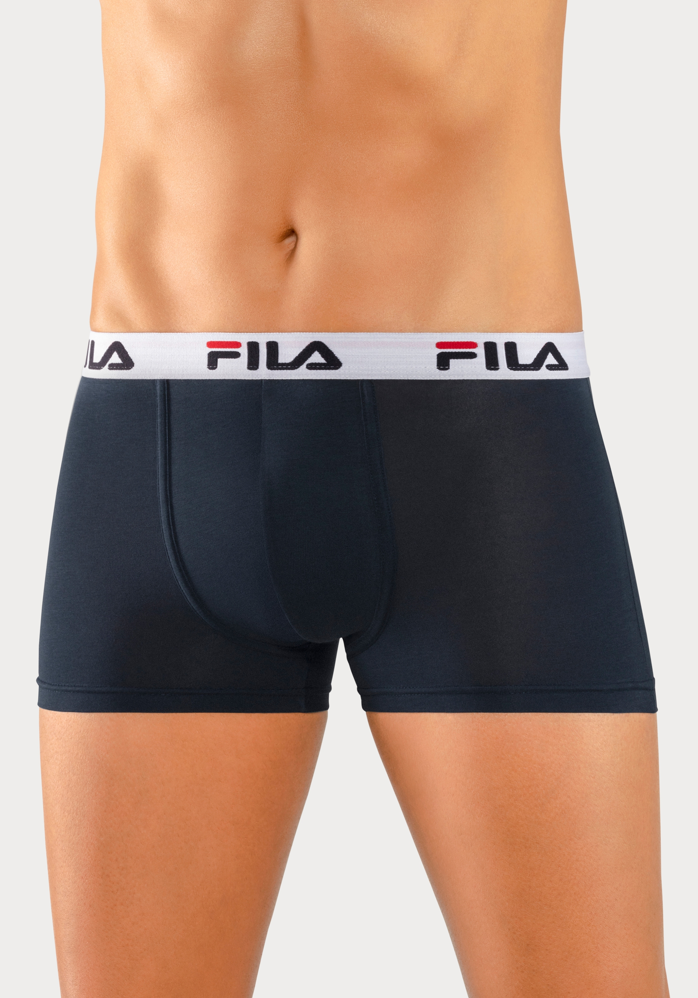 Fila Boxer, (3er Pack), mit Logo Schriftzug im Bund