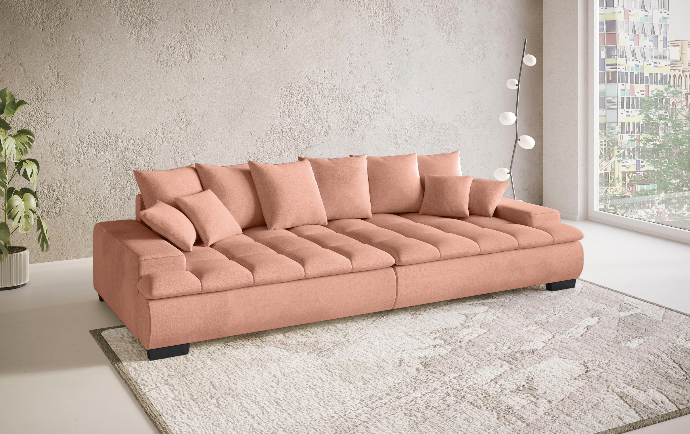 Mr. Couch Big-Sofa »Haiti II«, Wahlweise mit Kaltschaum - bis 140 kg belastbar