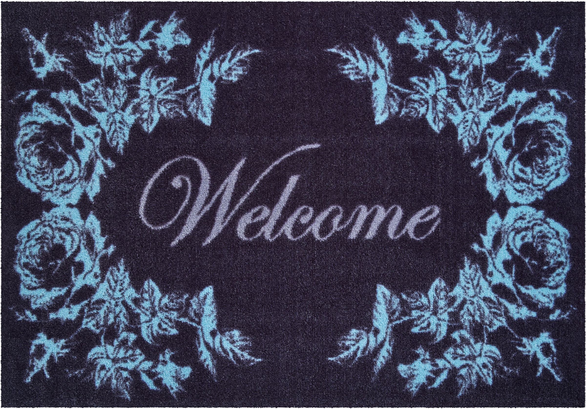 Grund Fußmatte »Welcome«, rechteckig, 8 mm Höhe, Schmutzfangmatte, mit Spruch, In- und Outdoor geeignet, waschbar