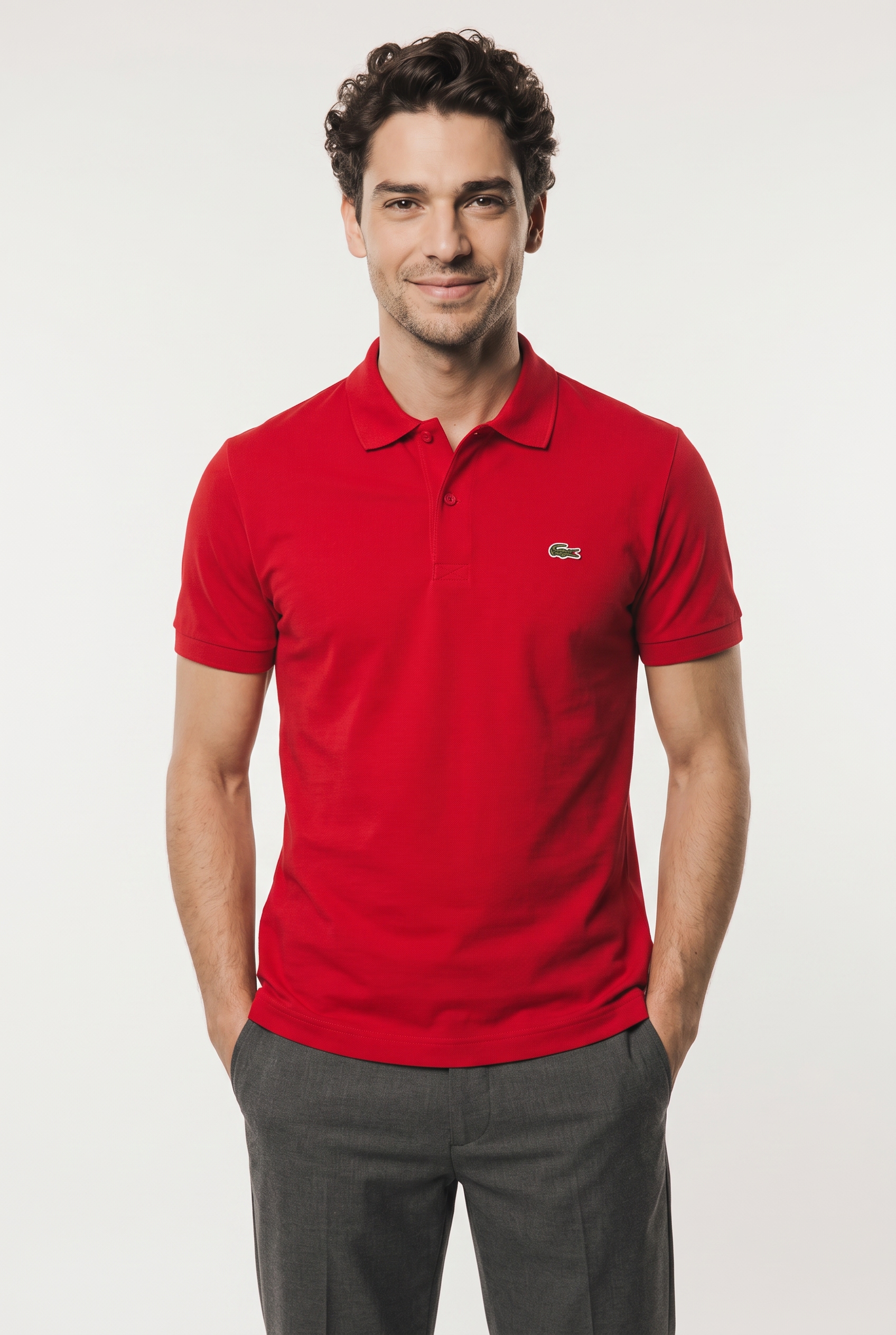 Lacoste Polokragen, Regular Fit, Feinripp-Qualität