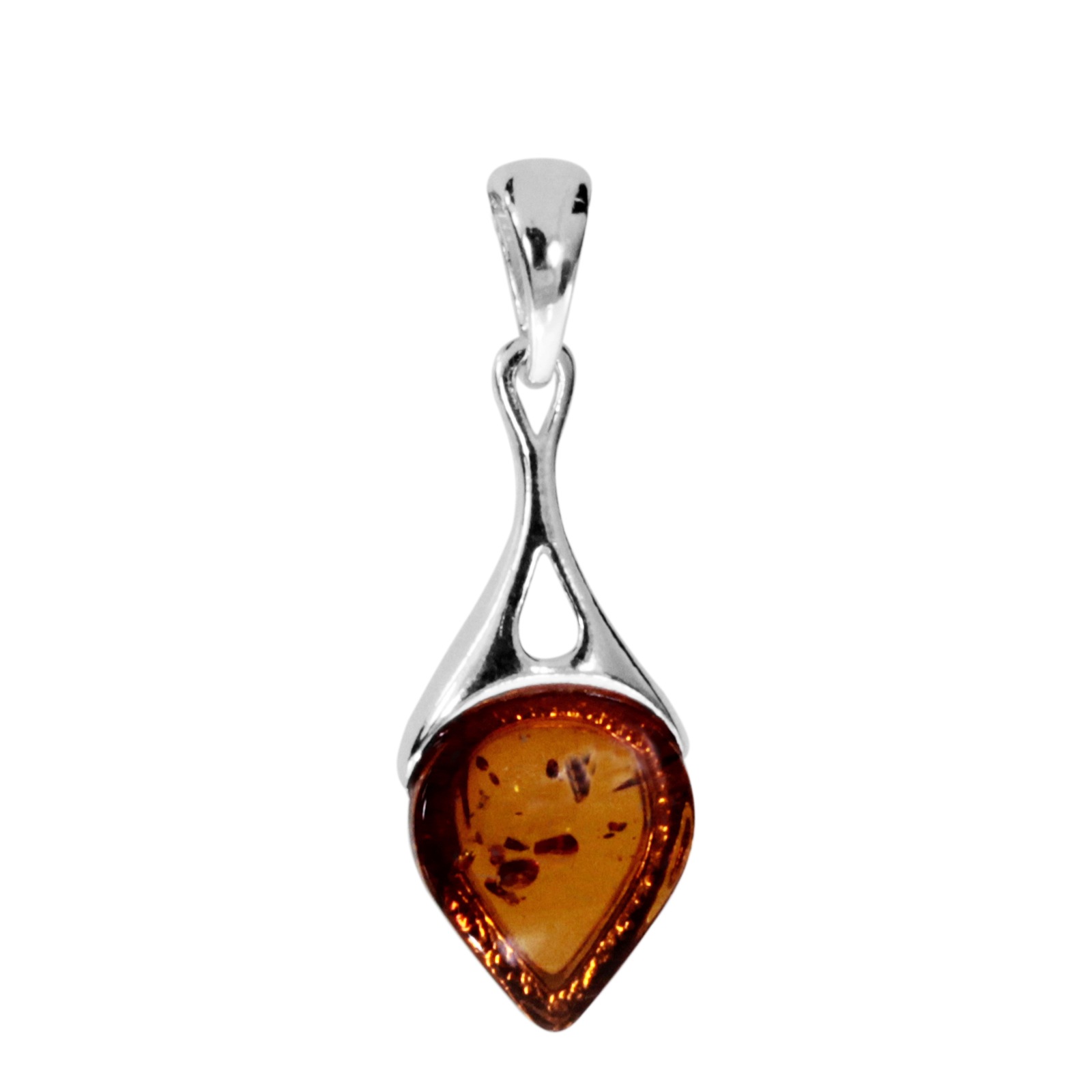 OSTSEE-SCHMUCK Damen Kettenanhänger "Ostsee-Schmuck Anhänger Ditte Anhänger Ditte", 30x10mm, Silber 925 (Sterlingsilber), 1,4 g, weiß, Silber 925