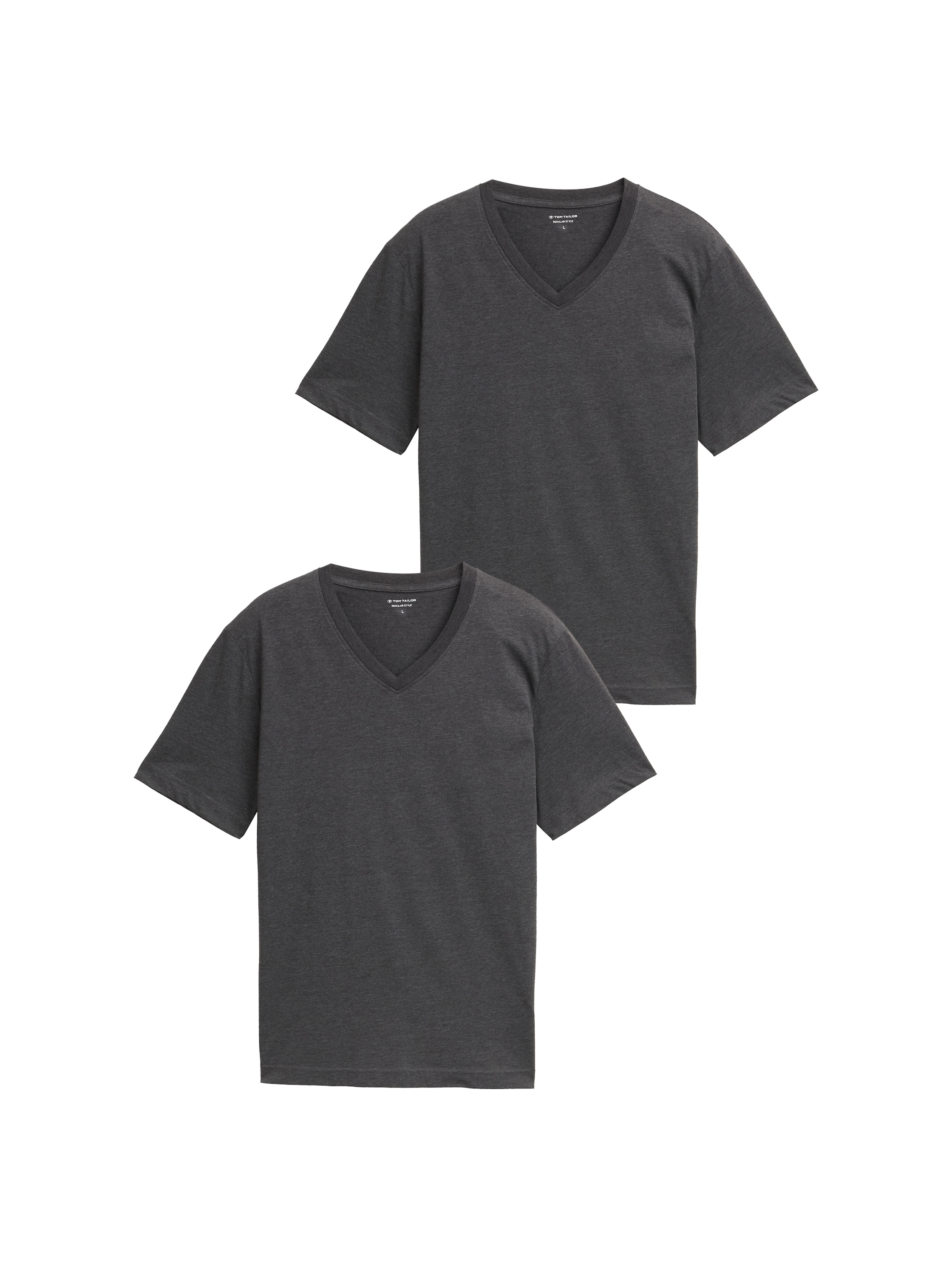 TOM TAILOR T-Shirt, (Packung, 2 tlg.), mit V-Ausschnitt, Doppelpack günstig online kaufen