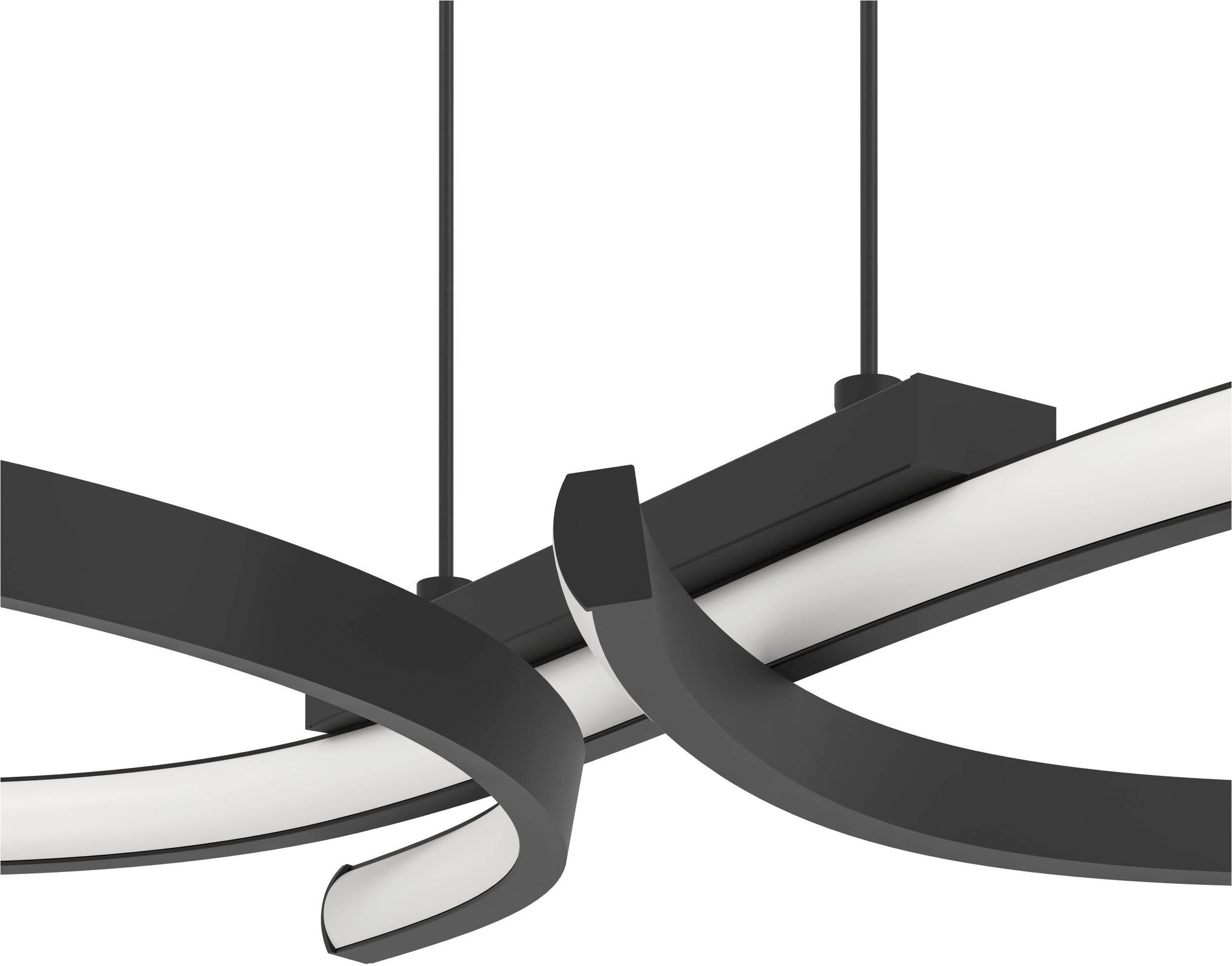 EGLO Hängeleuchte »Serpins Hängelampe, Pendellampe, Metall und Kunststoff, Esszimmerlampe« LED-Modul 1 Stk. Warmweiß Hängeleuchte - L66 x B30 x H110 cm - schwarz - 21W inkl.