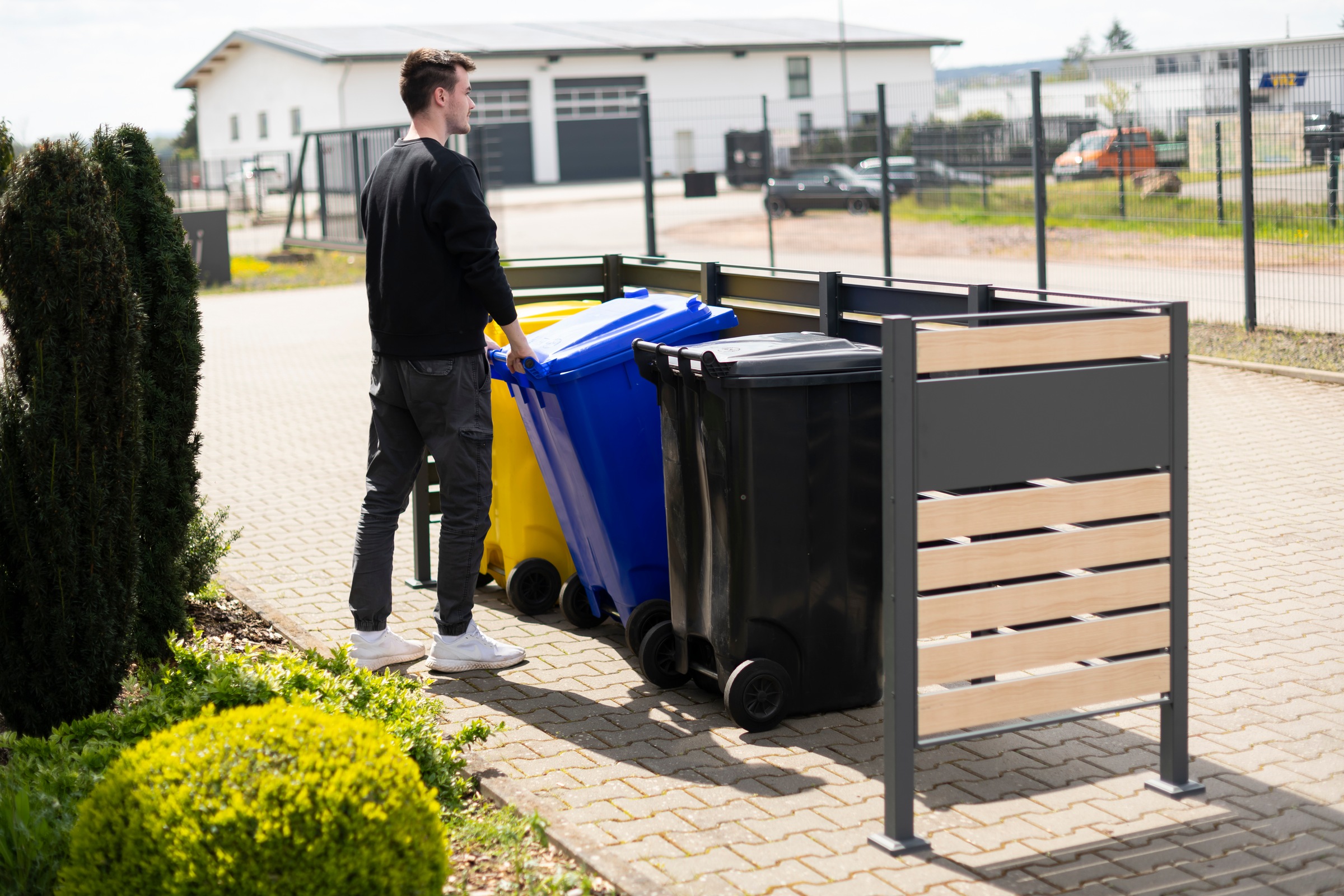 WESTMANN Mülltonnenbox »Planum«, Platz für 4 Mülltonnen je 240 L