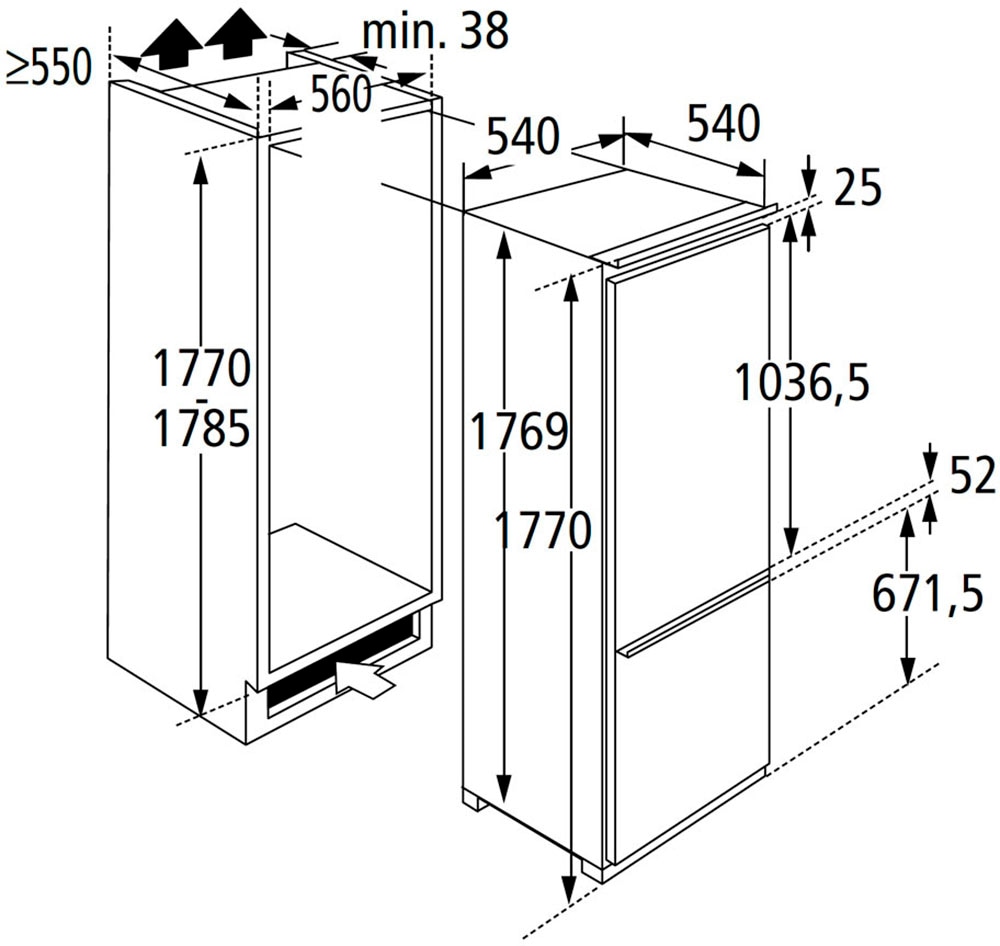 BASIC by Balculina Küchenzeile »Yorki«, Breite 320 cm, wahlweise mit E-Geräten