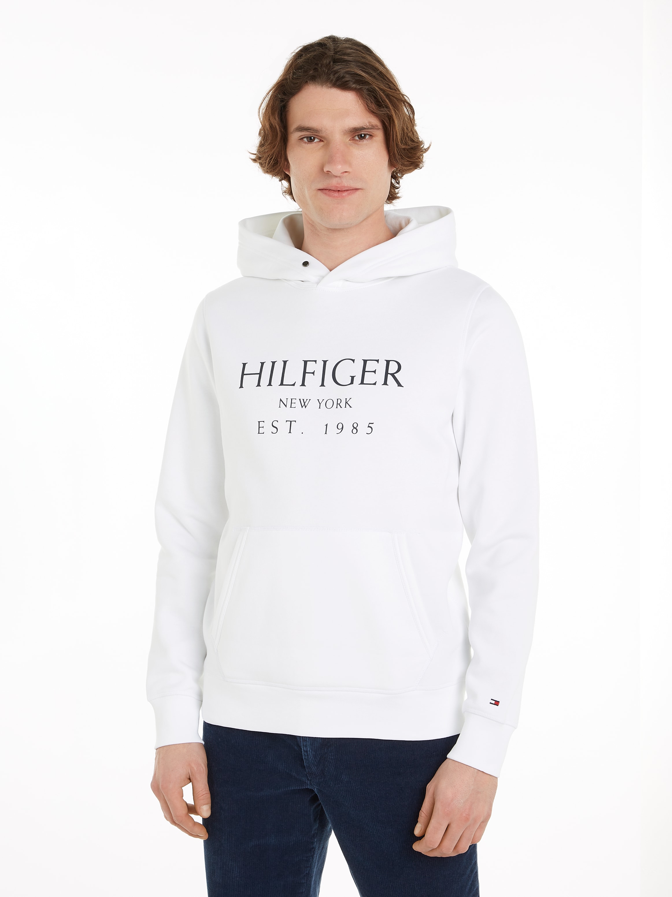 Tommy Hilfiger Hoodie »BIG HILFIGER HOODY«, mit kontrastfarbenen Print