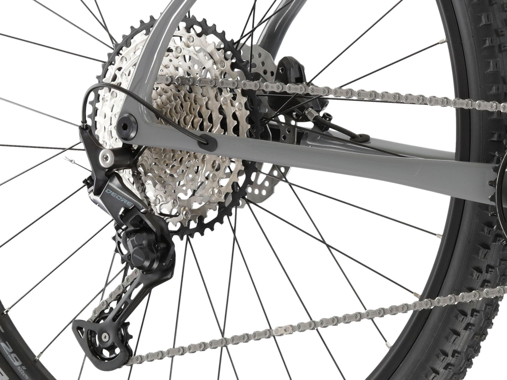 Kross Mountainbike »KROSS MTB Hardtail Level 8.0 29" grau 12 Gänge«, 12 Gang, Shimano, DEORE M6100 Schaltwerk, Kettenschaltung
