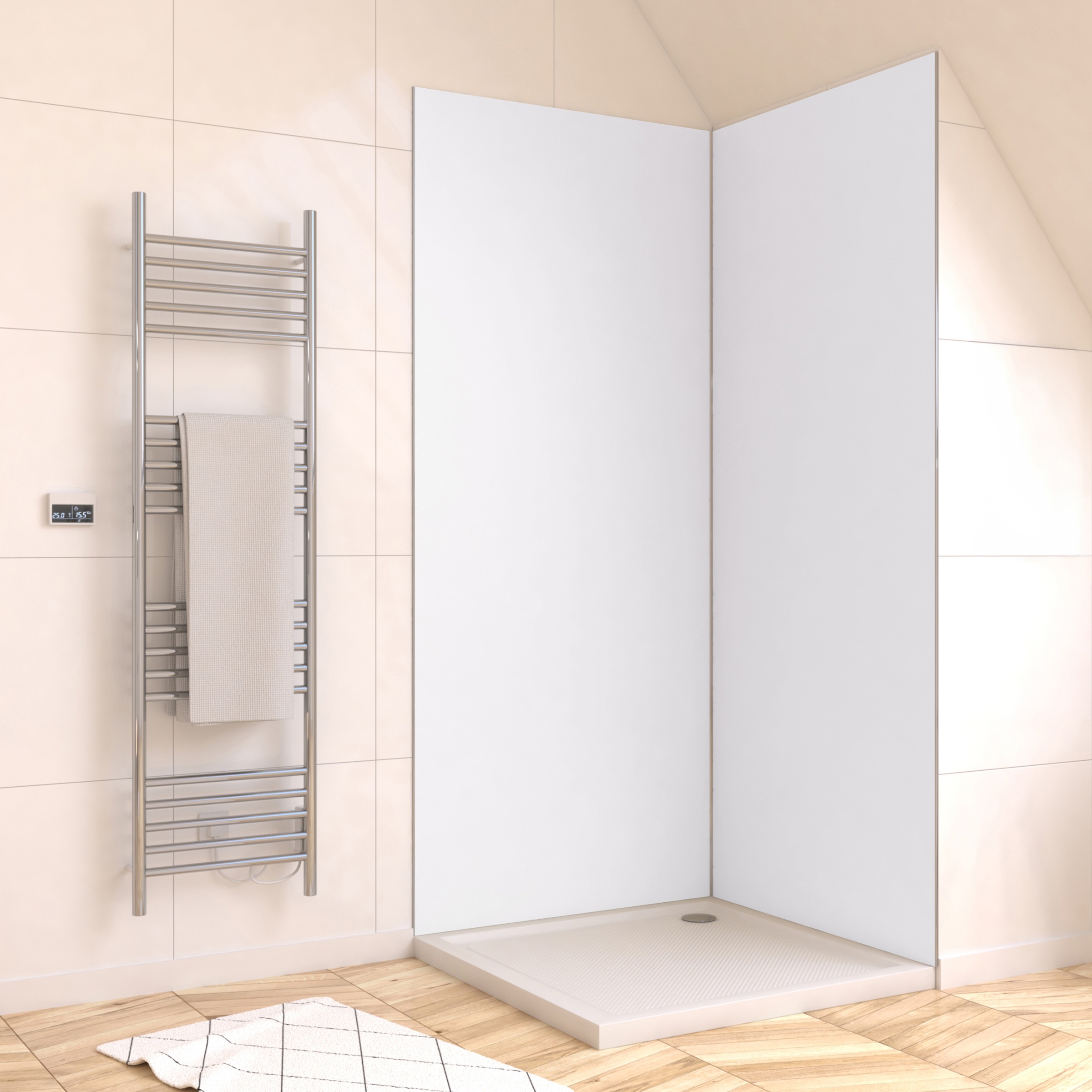 Marwell Duschrückwand »Urbanox«, (Set, 2 tlg.), Set bestehend aus: 2 Paneele 90 x 210 cm
