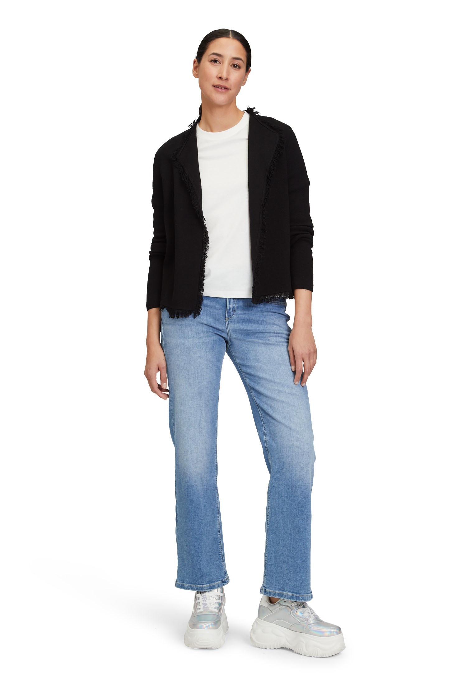 Cartoon Strickjacke »Cartoon Damen Strick-Cardigan mit Fransen«, Fransen