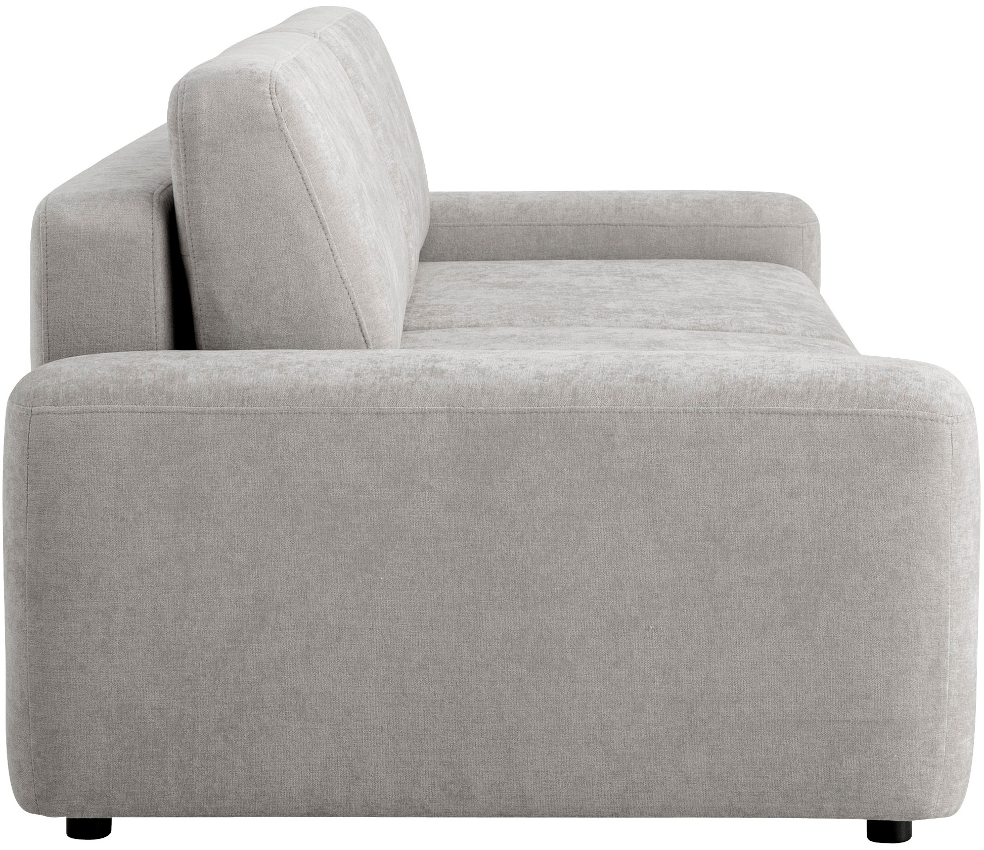 INOSIGN 3-Sitzer »TORGE (257cm), Sofa,Schlafsofa in Cord, Samtvelours, Struktur fein«, rundes Design, Schlaffunktion u. Bettkasten, Liegefläche: 135/200 cm