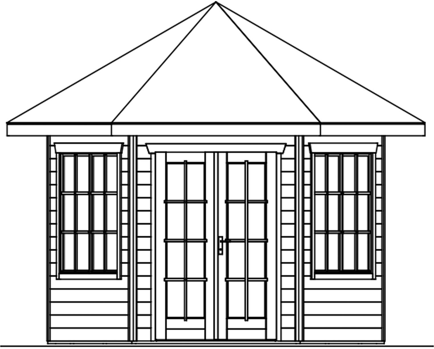 Skanholz Holzpavillon »Almelo«, 350 x 303cm