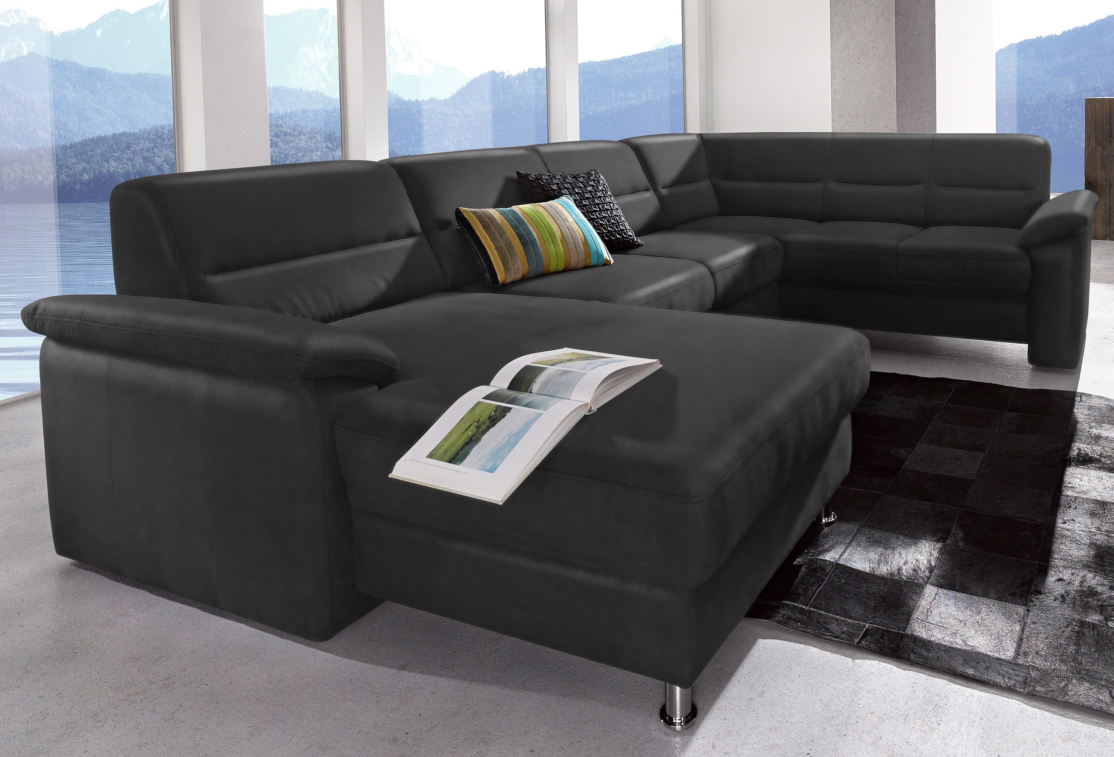 sit&more Wohnlandschaft "Top Ascara U-Form" inklusive Boxspring/Federkern-Polsterung, wahlweise mit Schlaffunktion