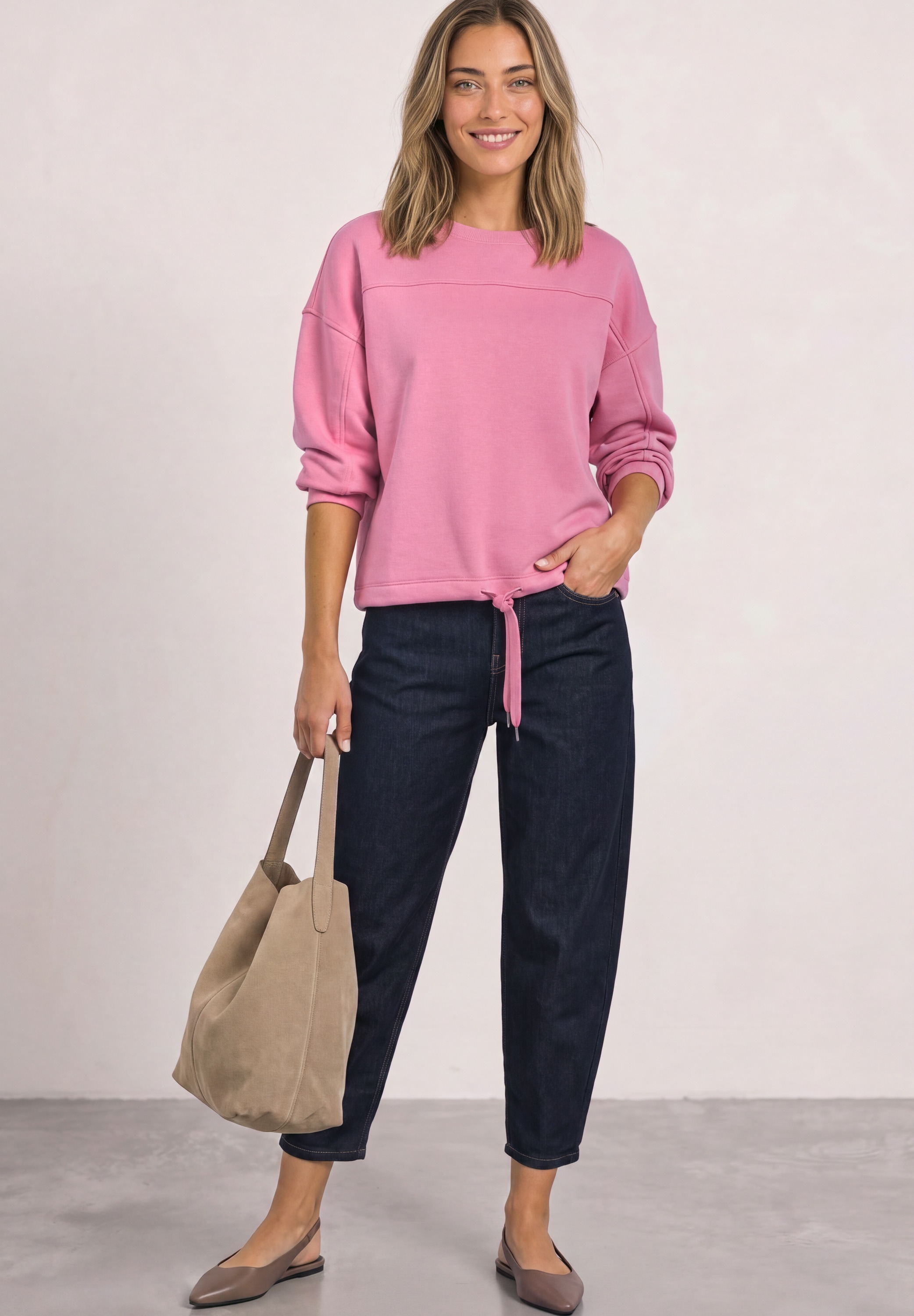 STREET ONE Sweatshirt , mit Rundhalsausschnitt
