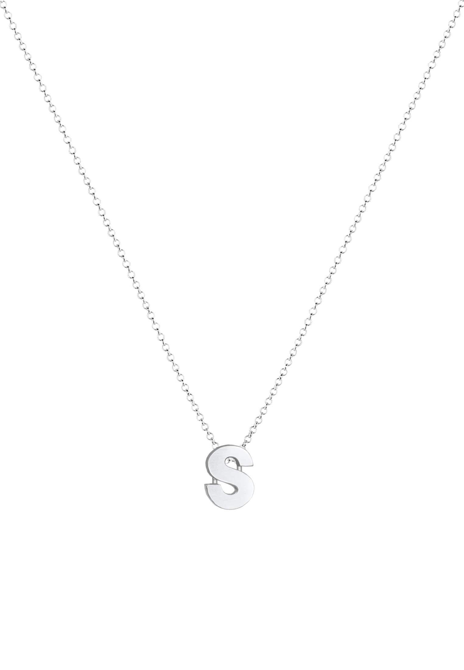 Elli Kette mit Anhänger »Buchstabe S Initialen 925 Sterling Silver«