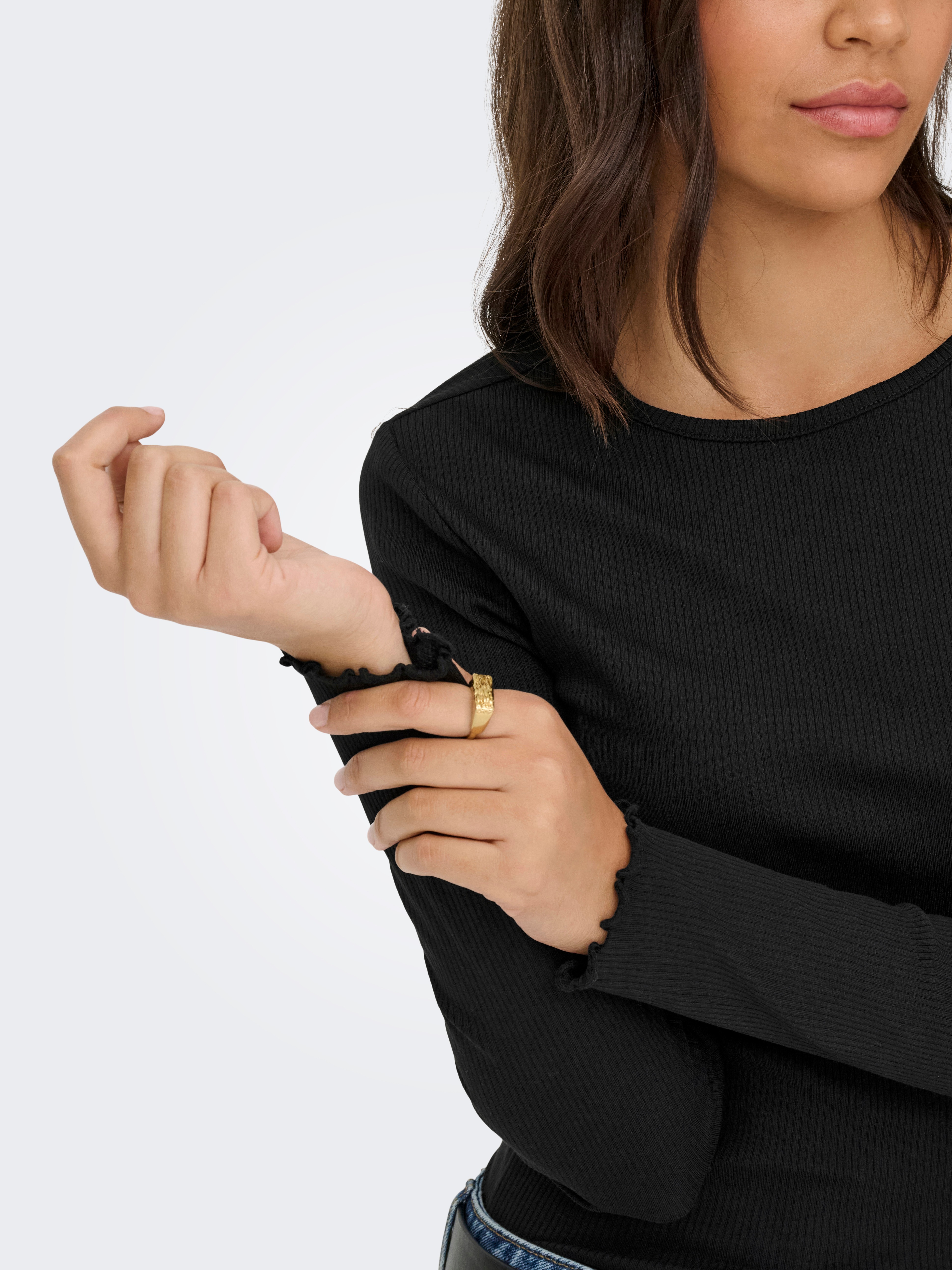 Thumbnail - ONLY Langarmshirt "ONLINA L/S O-NECK TOP JRS"