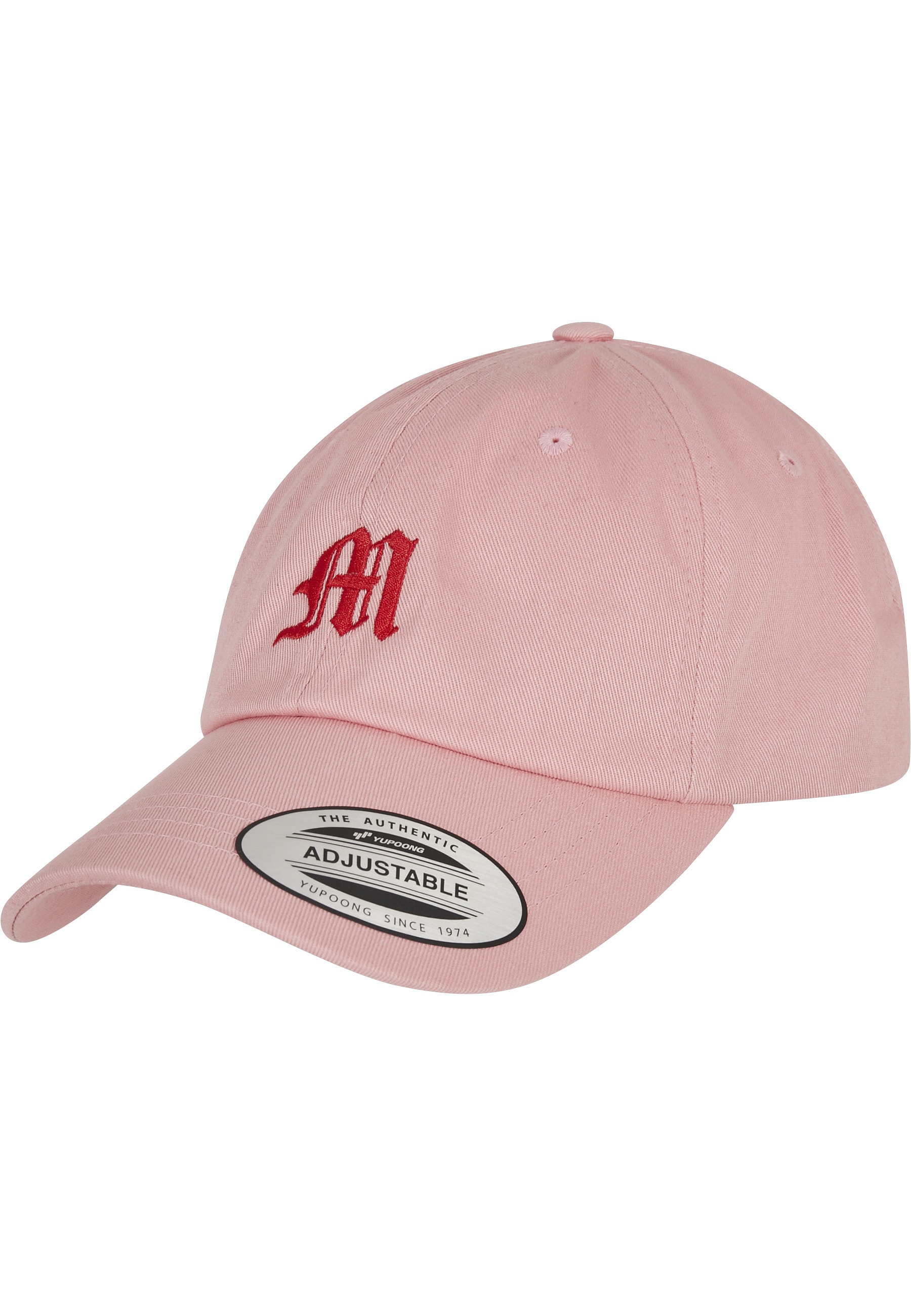 Thumbnail - MisterTee Snapback Cap "MisterTee Unisex Letter Pink Low Profile Cap"