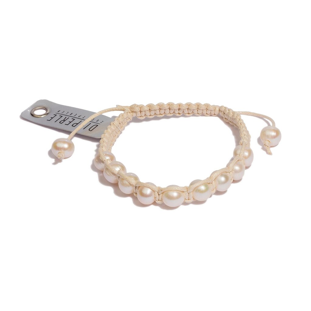 DI PERLE Perlenarmband »Damen Perlenschmuck Süsswasser Perlen Armband«