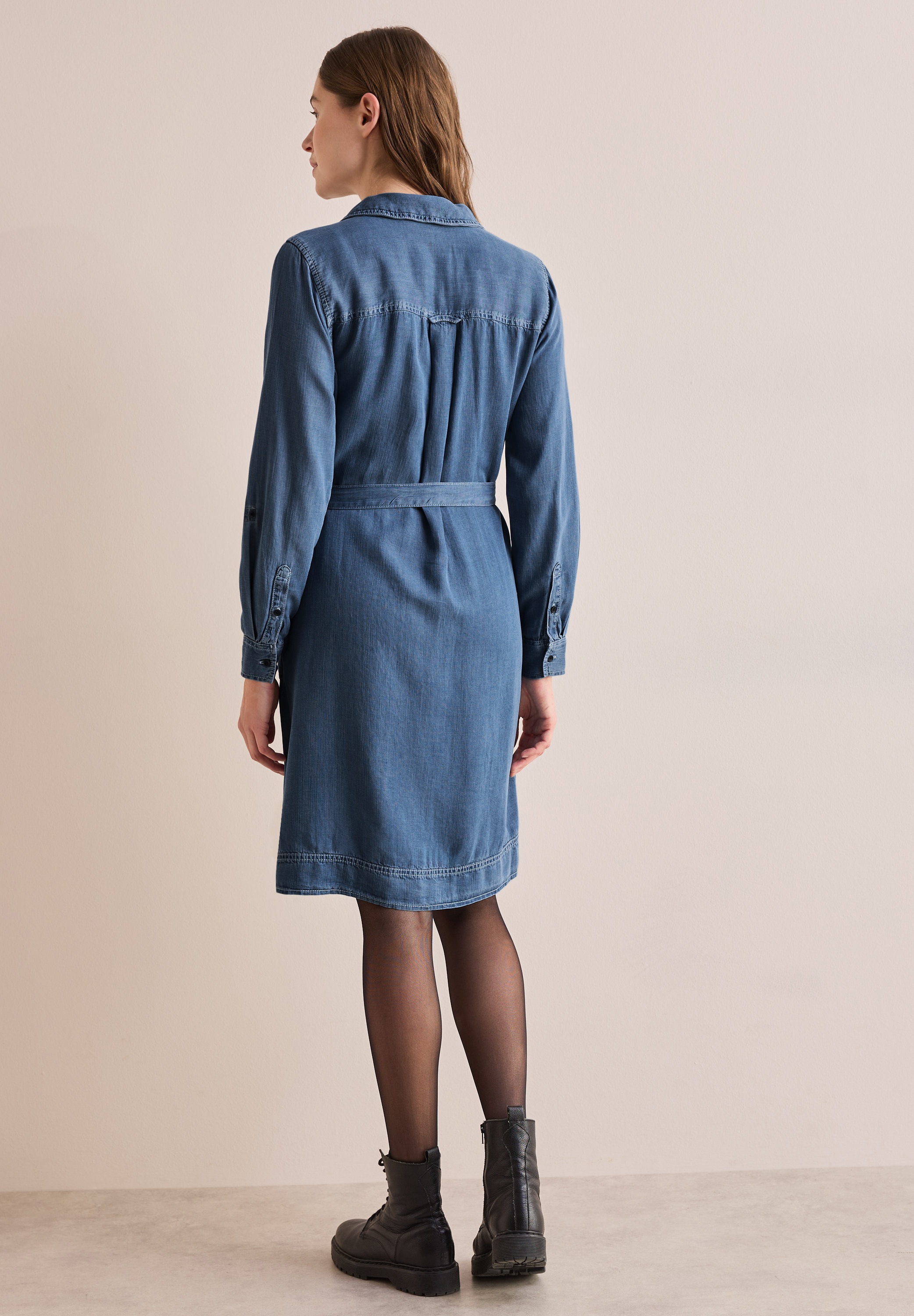 Cecil Jeanskleid Eingrifftaschen mit Knopfleiste günstig online kaufen