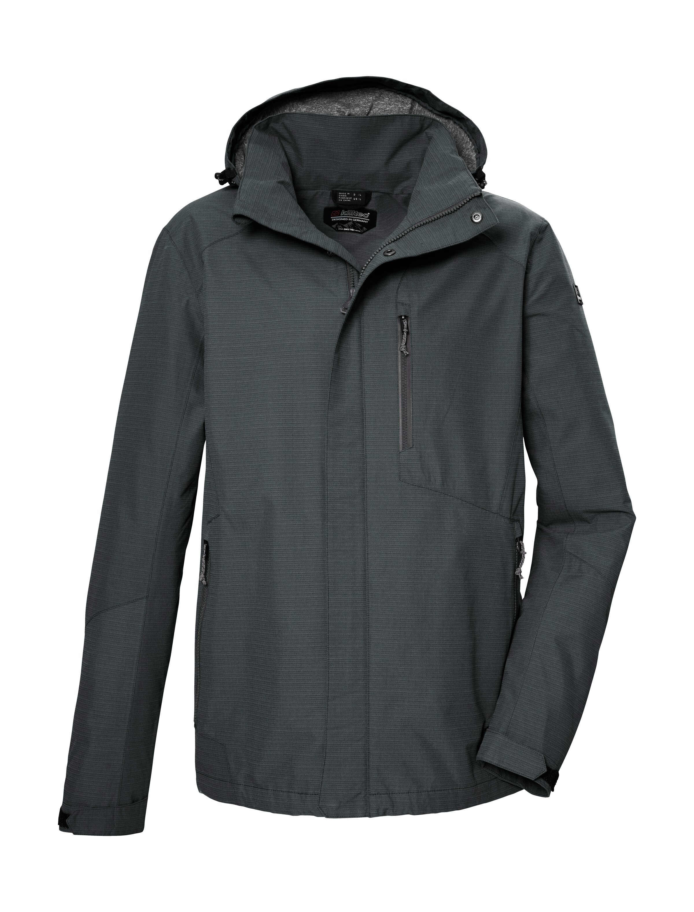 Killtec Outdoorjacke »KOS 256 MN JCKT_CARLEB«, Wasser- und winddichte Herrenjacke, atmungsaktiv, abnehmbare Kapuze