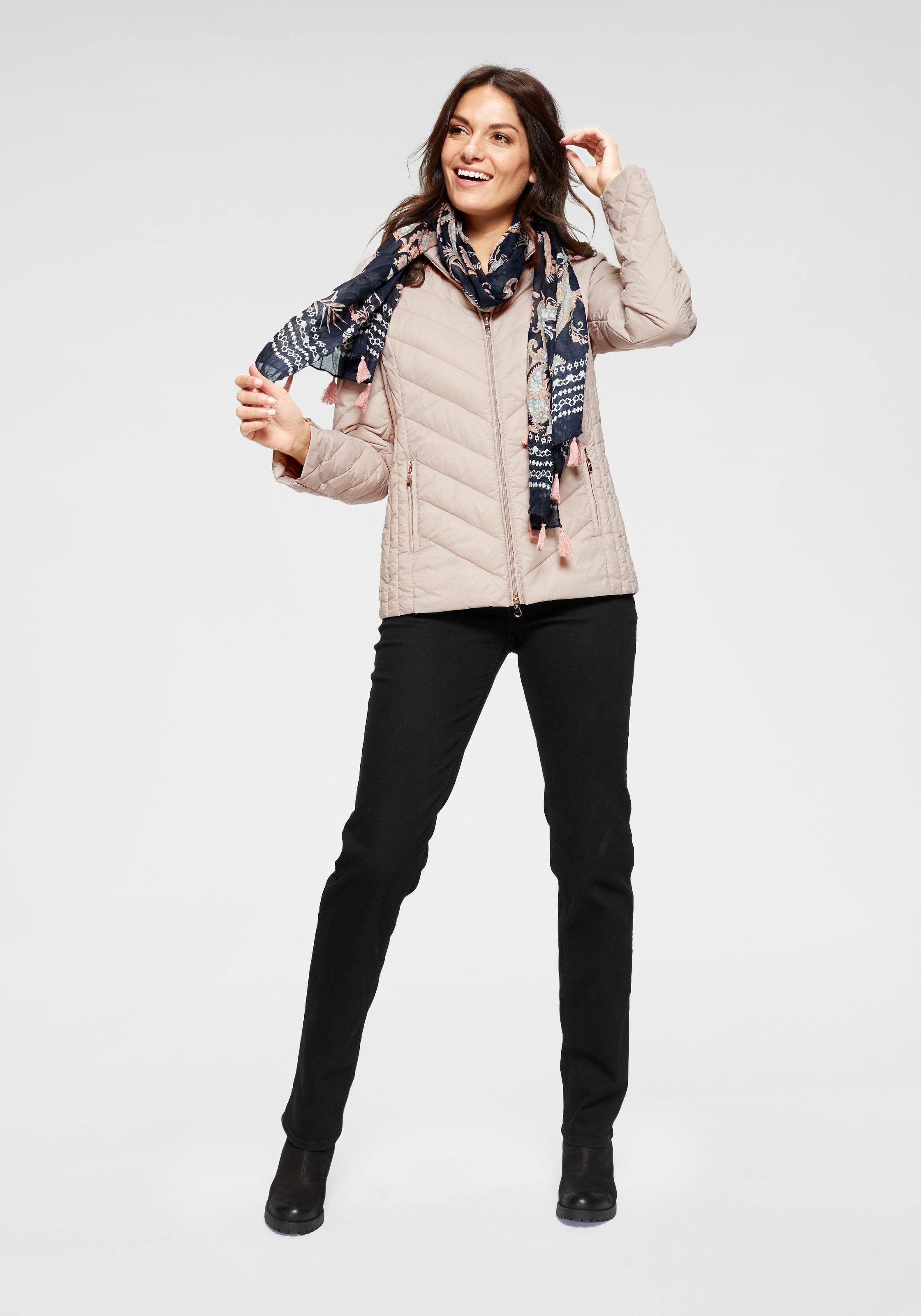 Stretch-Jeans MAC "Melanie", Damen, Gr. 44, Länge 30, schwarz (schwarz, schwarz), Denim/Jeans, Obermaterial: 98% Baumwolle, 2% Elasthan, unifarben, figurbetont lang, Jeans, Gerade geschnitten, Topseller 4