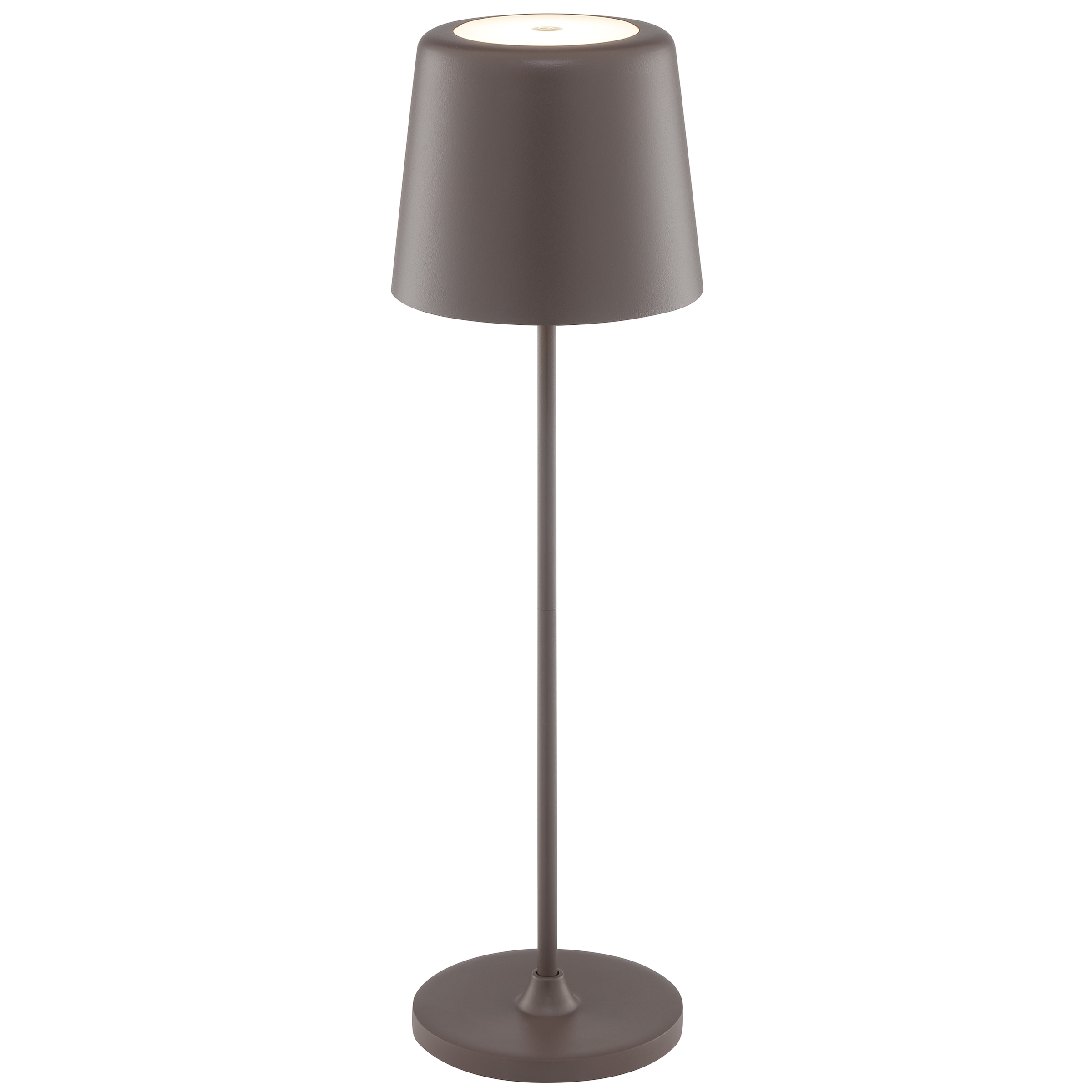 Brilliant LED Tischleuchte »Kaami - mobile LED Außen Akku Tischlampe 2er-Set« LED-Modul 2 Stk. Warmweiß 310 lm, Touchdimmer, USB, Akku, Outdoor, Indoor, Akkuleuchte 37cm hoch