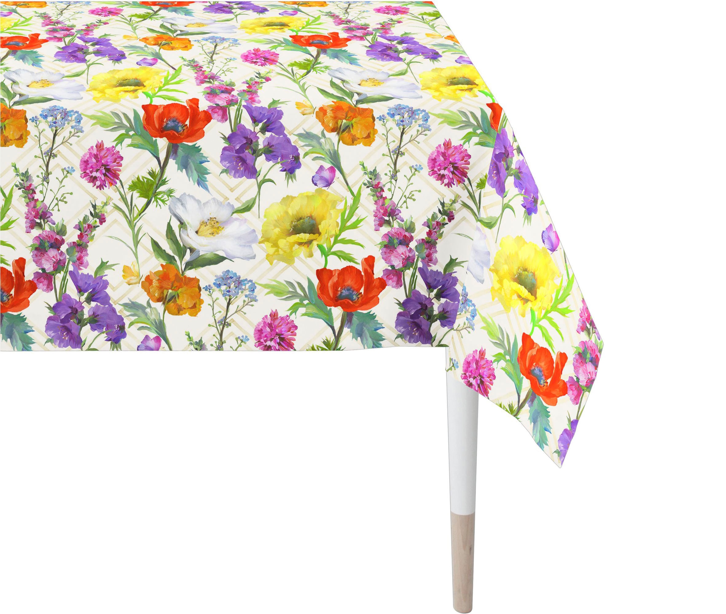 APELT Tischdecke "7001" Sommerblumen all-over