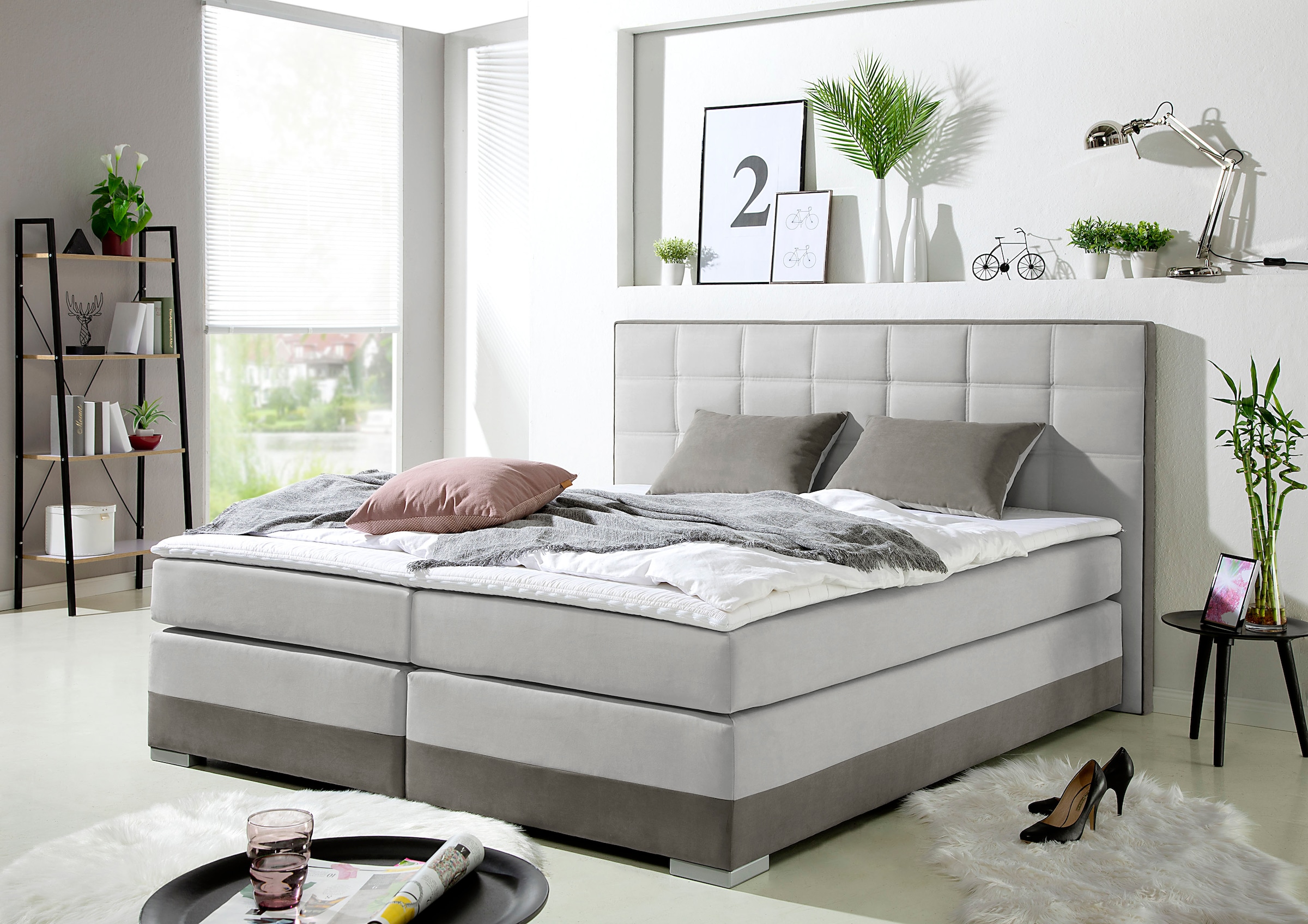 Home affaire Boxspringbett inklusive Topper und Wendekissen