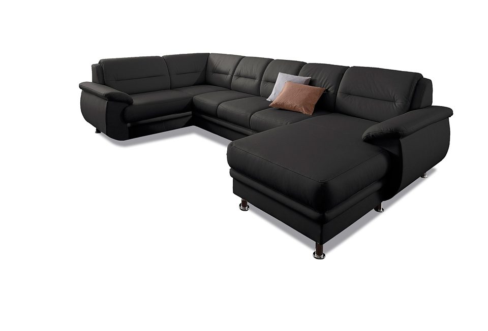 sit&more Wohnlandschaft "Mailand U-Form, B: 312 cm, XXL-Couch mit Komfortpolsterung" optional Schlaffunktion, Liegefl. 122x247 cm, diverse Lederqualitäten