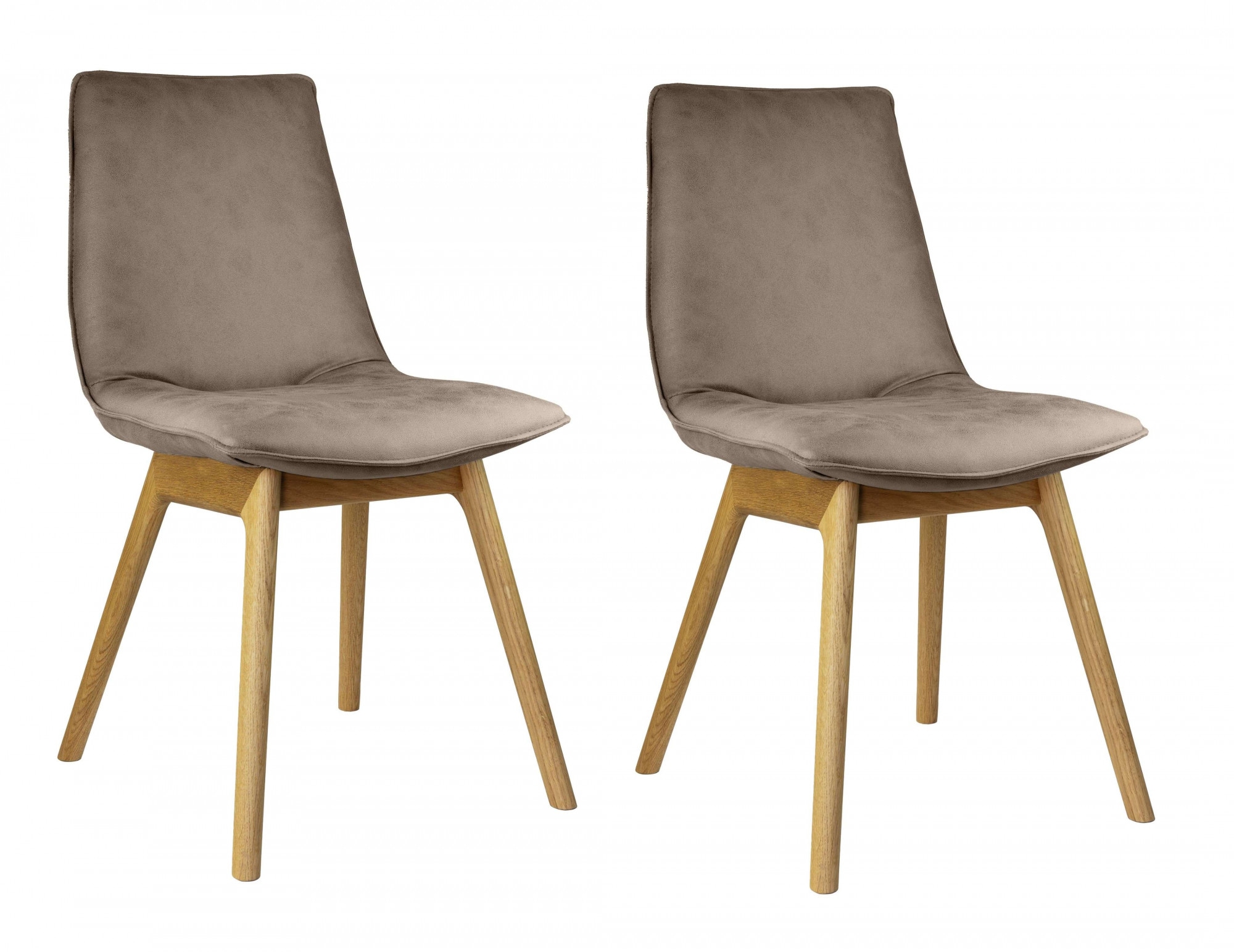 andas Esszimmerstuhl "Ramon", (Set), 2 St., Microfaser, mit Massivholzbeine günstig online kaufen
