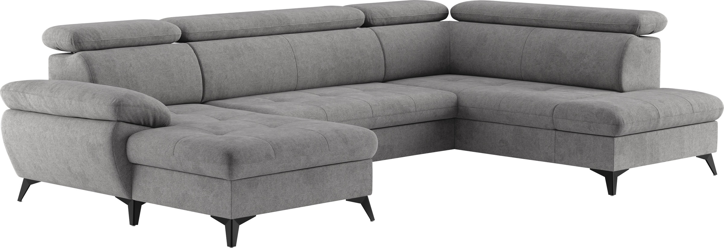COTTA Hudson U-Shape Sectional Sofa, 324cm Grey 3
