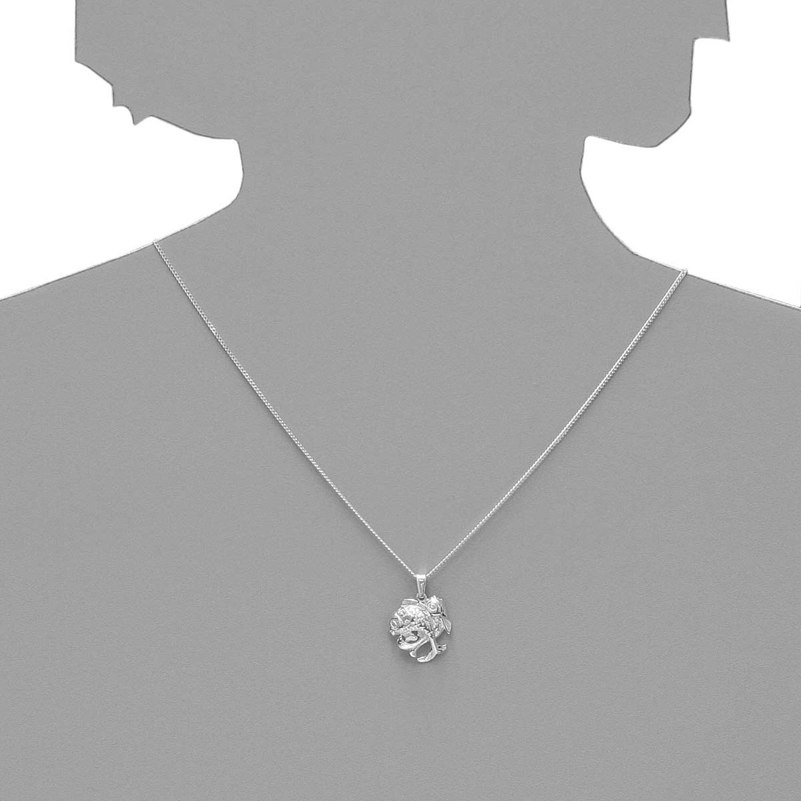 OSTSEE-SCHMUCK Kettenanhänger »Ostsee-Schmuck Anhänger Tierkreiszeichen Fische«, (1 tlg.)