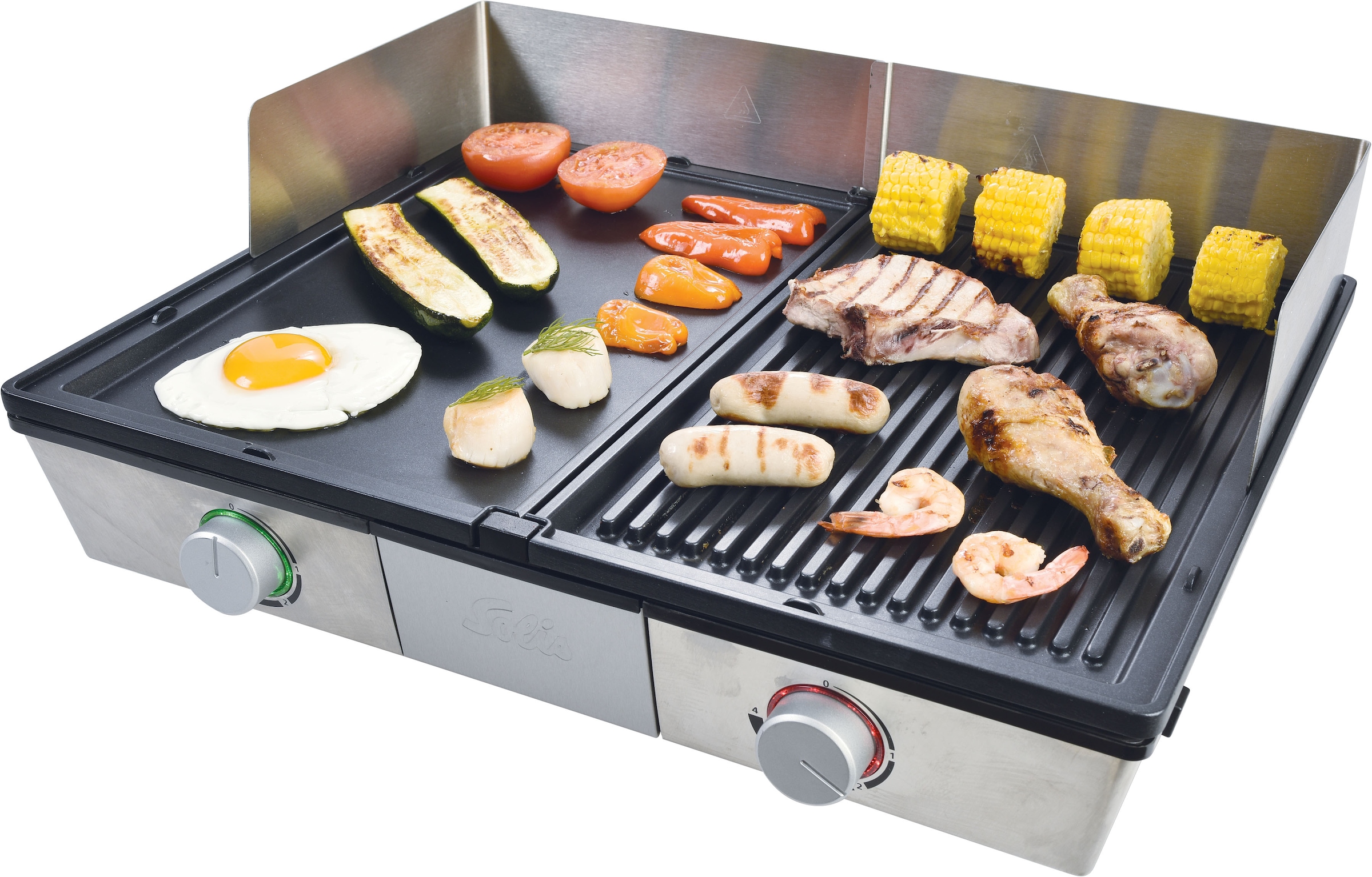 Tischgrill »Deli Grill (Typ 7951)«, 2200 W, Elektrogrill mit abnehmbaren Grillplatten