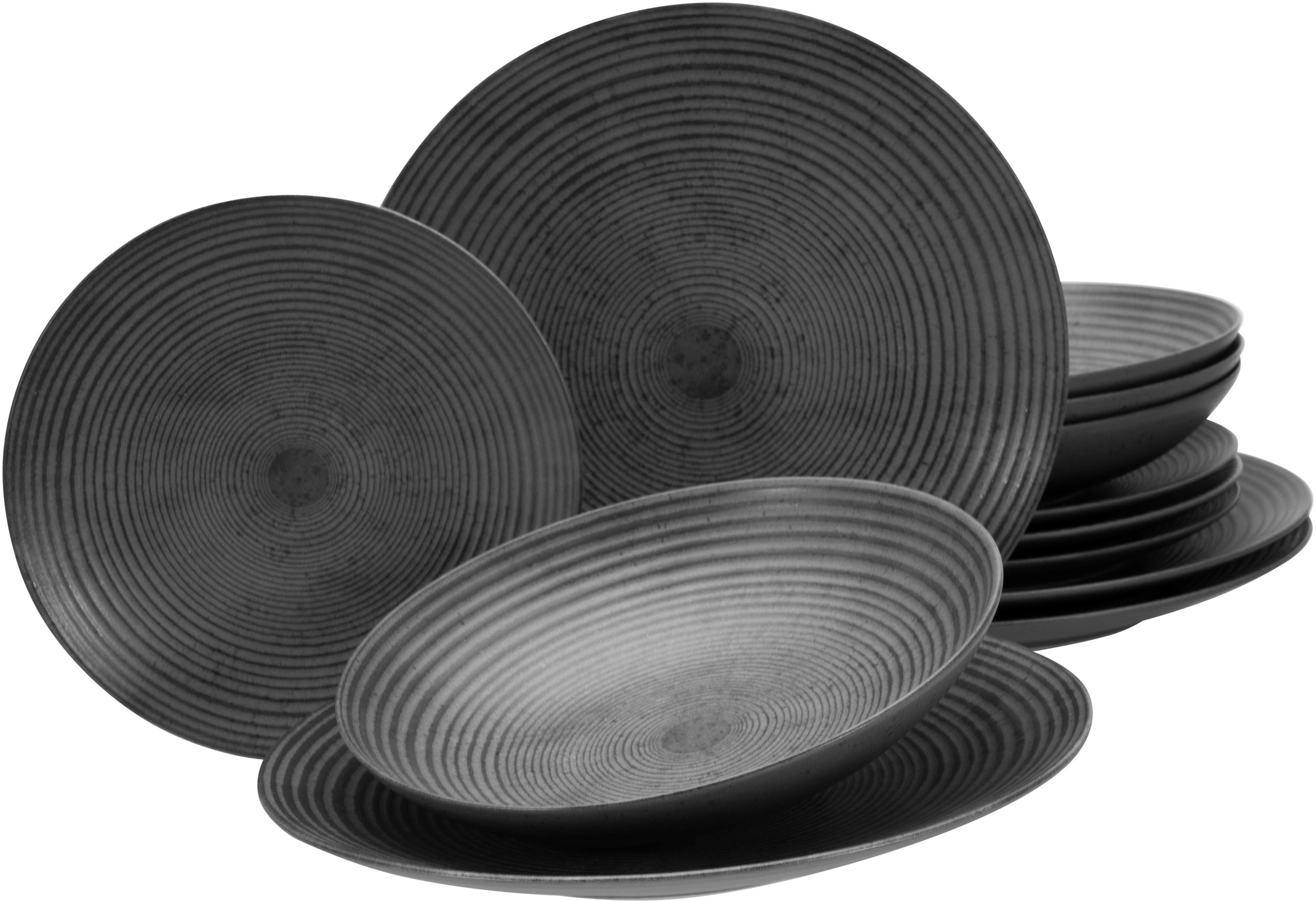 my home Tafelservice "Geschirr-Set, Service Andree" handwerklicher Look, se günstig online kaufen