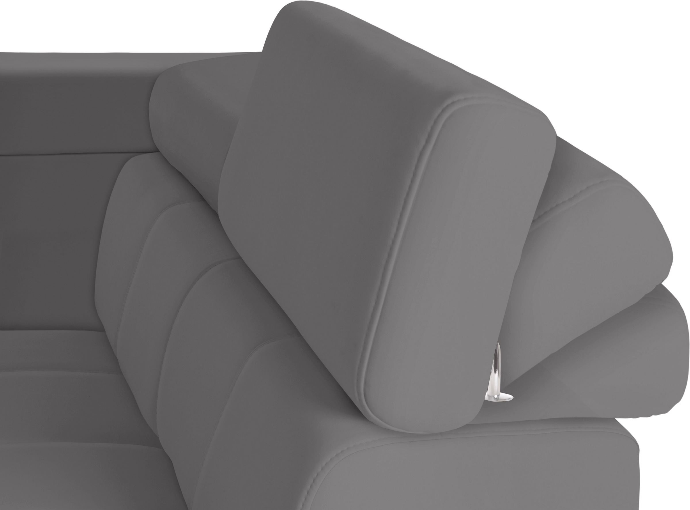 exxpo - sofa fashion Ecksofa »Fiji, L-Form«, mit Kopf- bzw. Rückenverstellung, wahlweise mit Bettfunktion